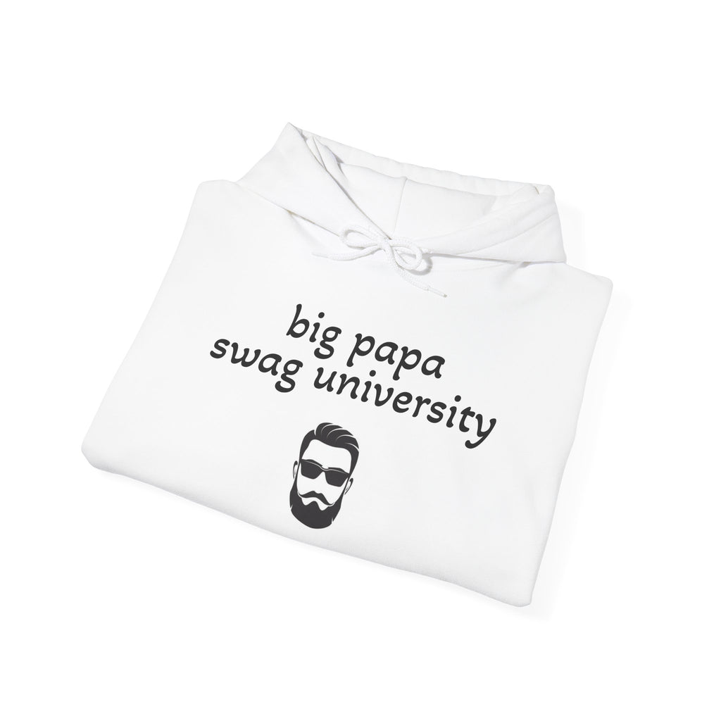 Big Papa Swag University Hoodie - Funny Father's Day Gift, Cool Dad Sweatshirt, Unisex Pullover, Casual Wear, Gift for Men
