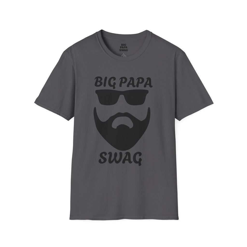 T-Shirt BIG PAPA SWAG - Unisex Softstyle Tee for Fathers Day and Family Celebrations