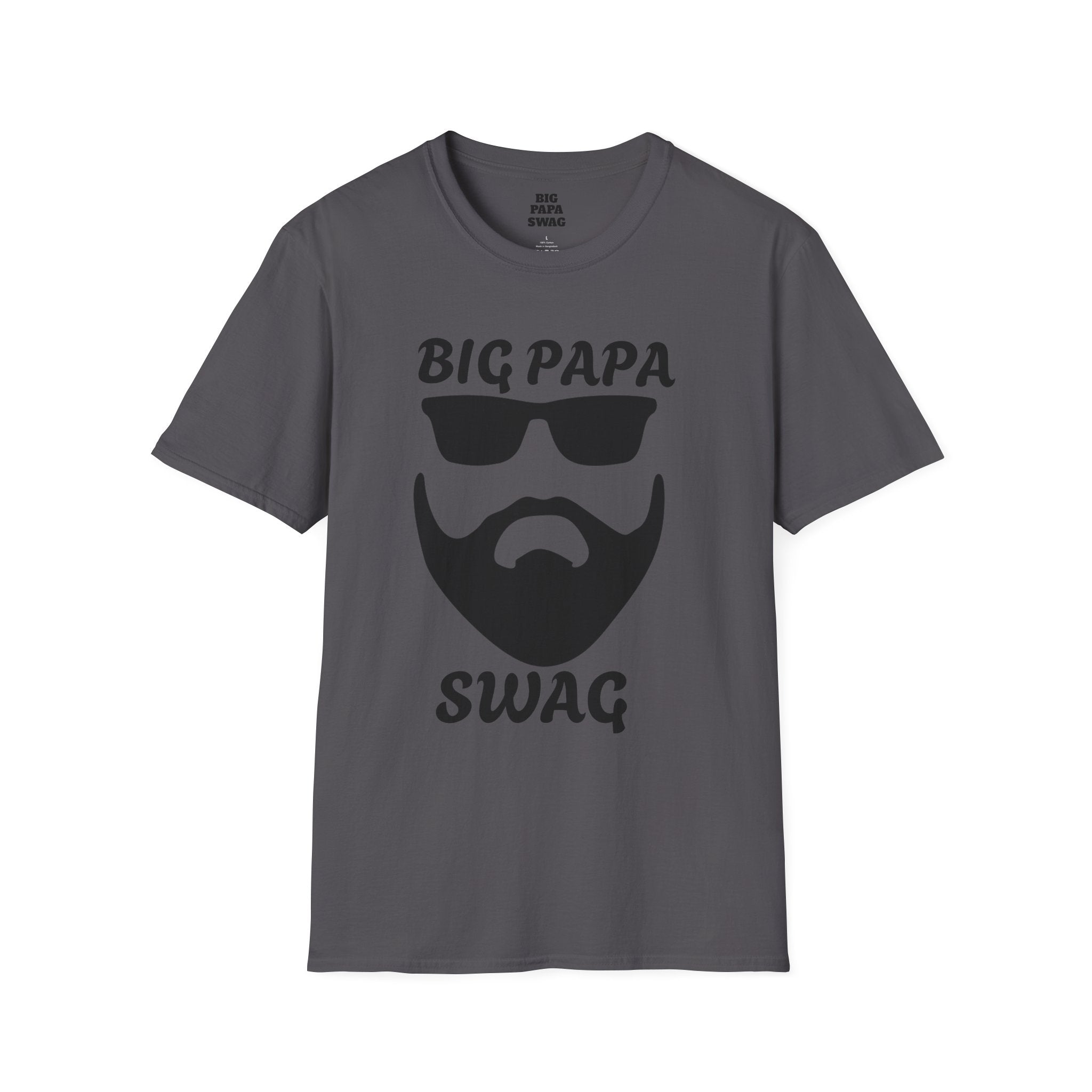 T-Shirt BIG PAPA SWAG - Unisex Softstyle Tee for Fathers Day and Family Celebrations