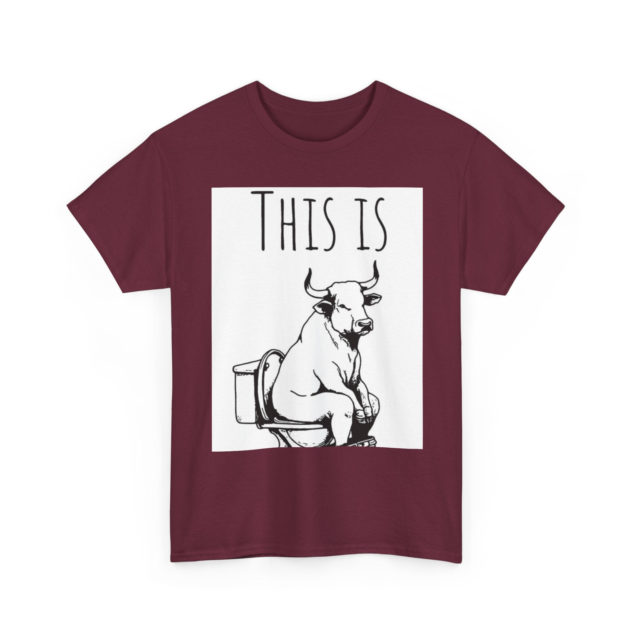 Funny Cow Humor Tee, Unisex Cotton Shirt, Gift for Animal Lovers, Farm Humor Apparel, Casual Tee for All Occasions