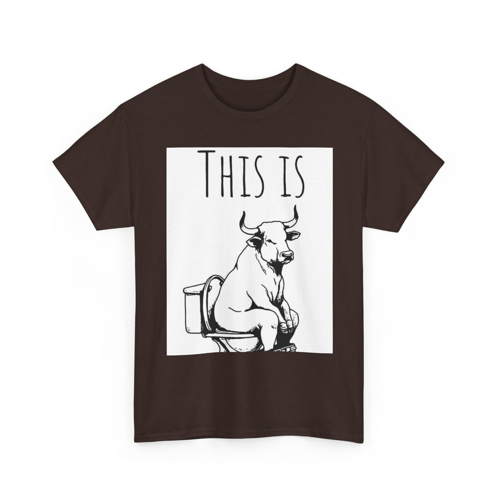 Funny Cow Humor Tee, Unisex Cotton Shirt, Gift for Animal Lovers, Farm Humor Apparel, Casual Tee for All Occasions