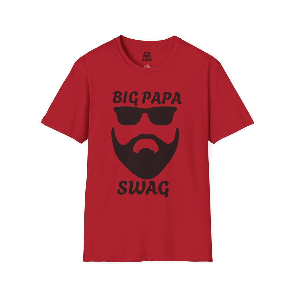 T-Shirt BIG PAPA SWAG - Unisex Softstyle Tee for Fathers Day and Family Celebrations