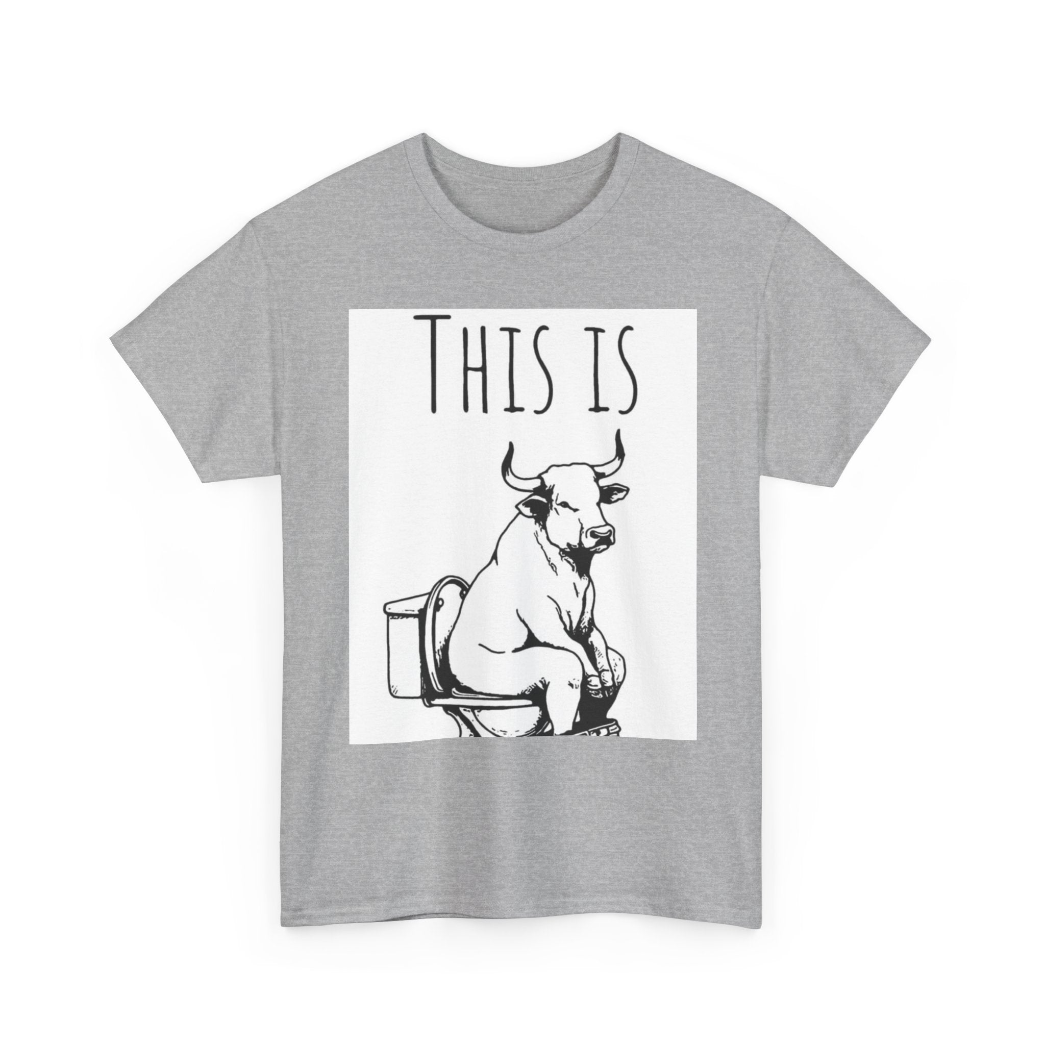 Funny Cow Humor Tee, Unisex Cotton Shirt, Gift for Animal Lovers, Farm Humor Apparel, Casual Tee for All Occasions