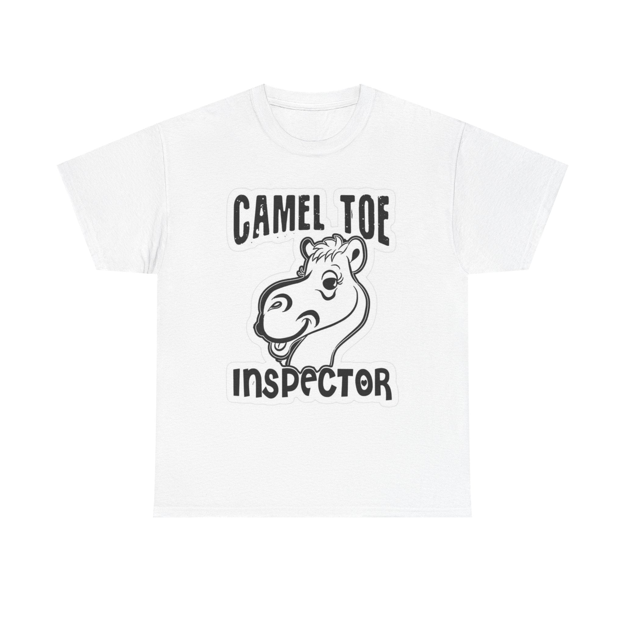 Funny Camel Toe Inspector Tee, Humorous T-Shirt for Parties, Gifts for Friends, Casual Wear, Novelty Gift Idea
