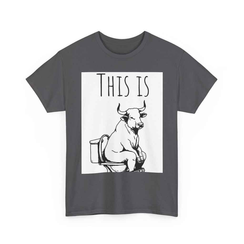 Funny Cow Humor Tee, Unisex Cotton Shirt, Gift for Animal Lovers, Farm Humor Apparel, Casual Tee for All Occasions