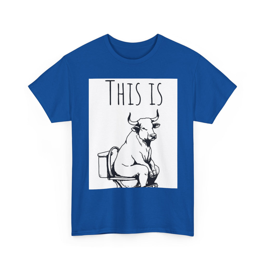 Funny Cow Humor Tee, Unisex Cotton Shirt, Gift for Animal Lovers, Farm Humor Apparel, Casual Tee for All Occasions