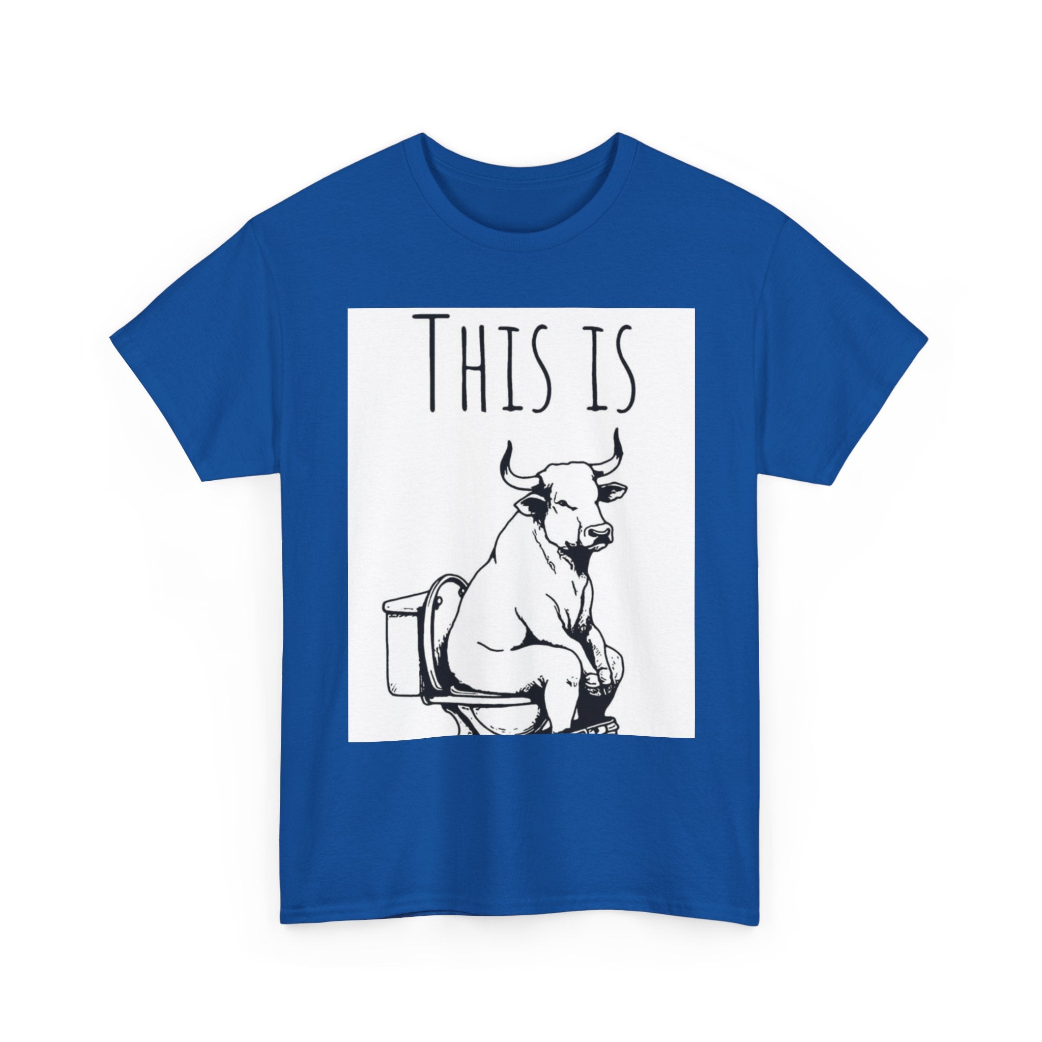 Funny Cow Humor Tee, Unisex Cotton Shirt, Gift for Animal Lovers, Farm Humor Apparel, Casual Tee for All Occasions