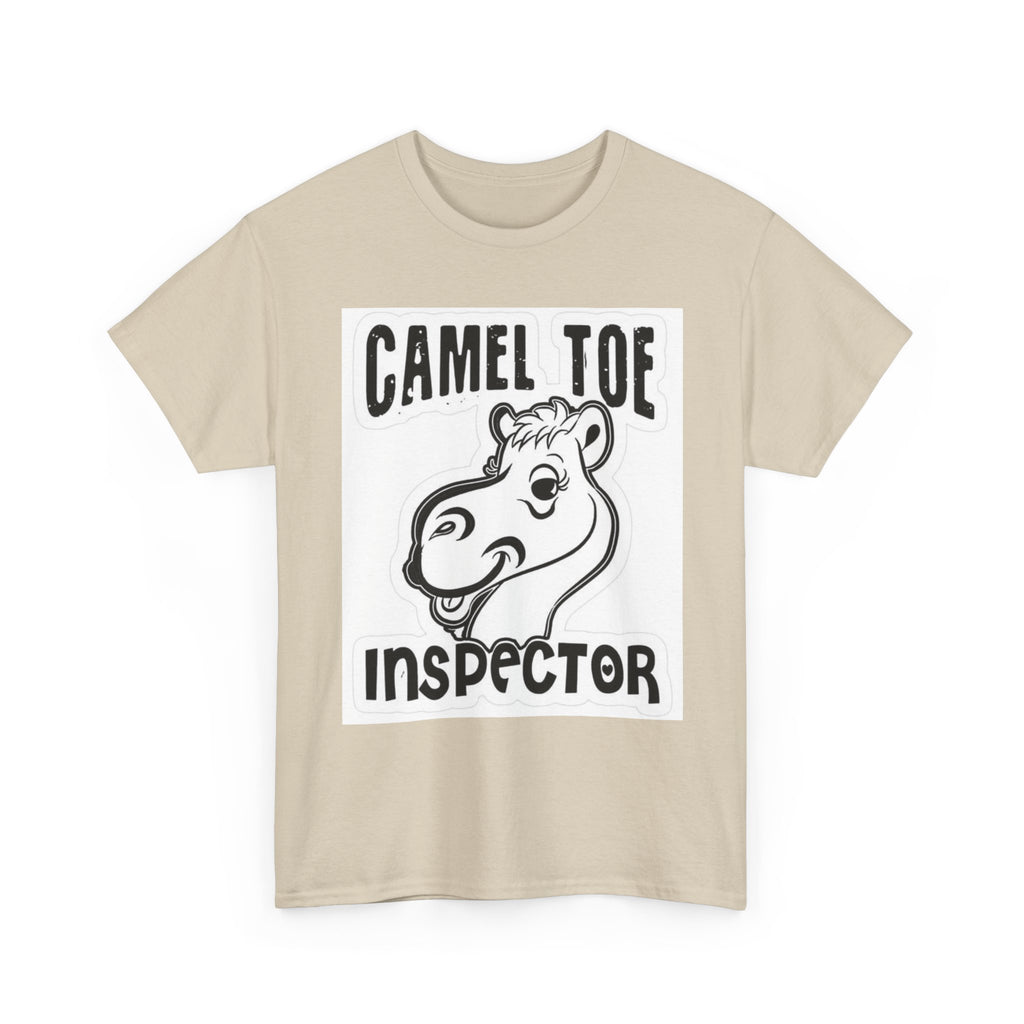 Funny Camel Toe Inspector Tee, Humorous T-Shirt for Parties, Gifts for Friends, Casual Wear, Novelty Gift Idea