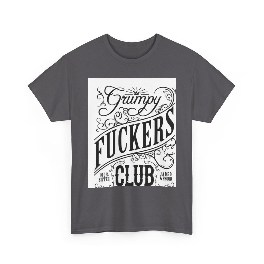 Grumpy F***ers Club Tee, Funny Unisex Shirt, Casual Humor Tee, Gifts for Grumpy Friends, Birthday or Holiday Apparel