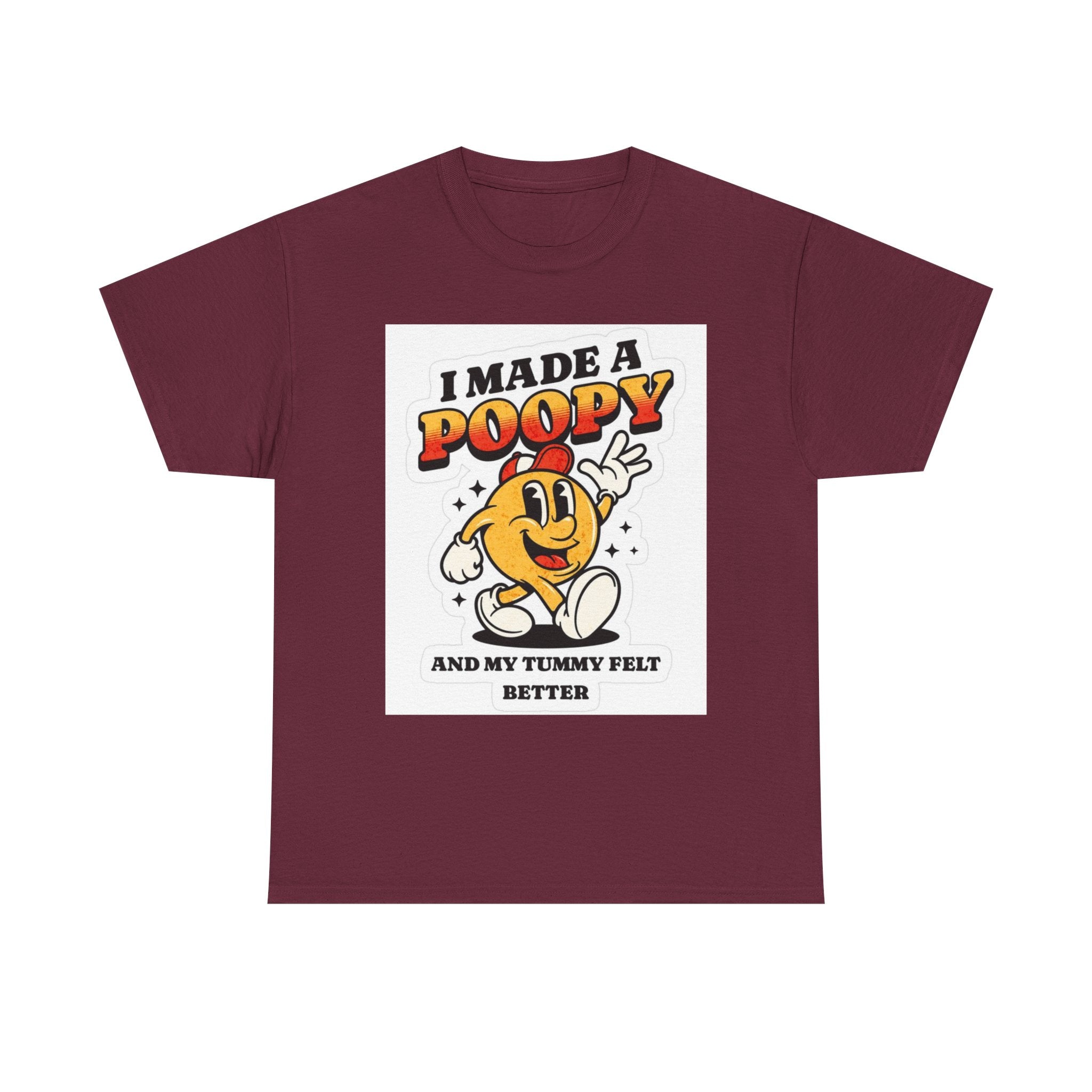 Funny Kids Unisex Cotton Tee - "I Made a Poopy" - Gift for Toddlers, Birthday, Humor, Parenting, Family Fun