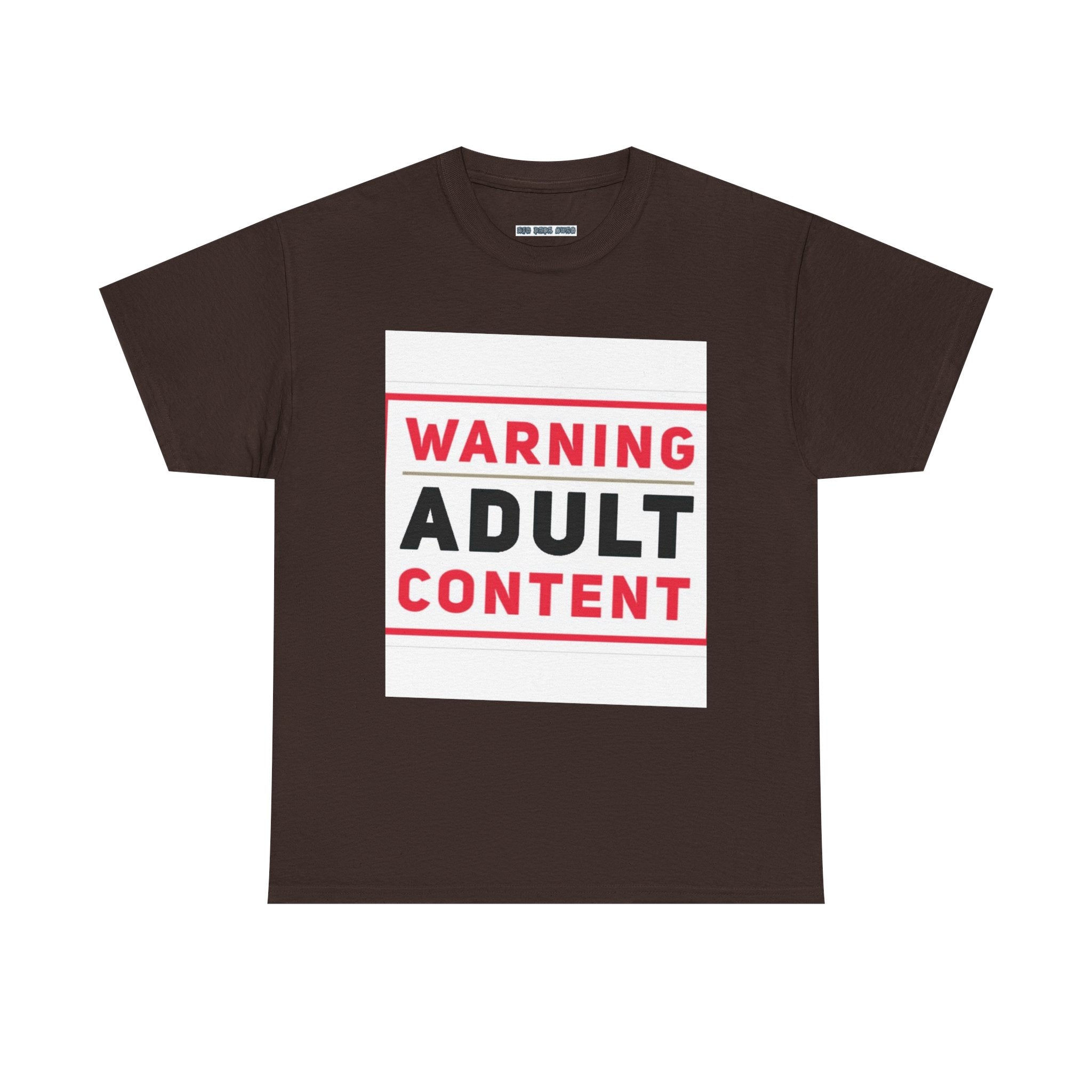 Warning Adult Content Unisex Heavy Cotton Tee | Funny Graphic T-Shirt, Casual Wear, Gift for Adults, Party Shirt, Humor Apparel