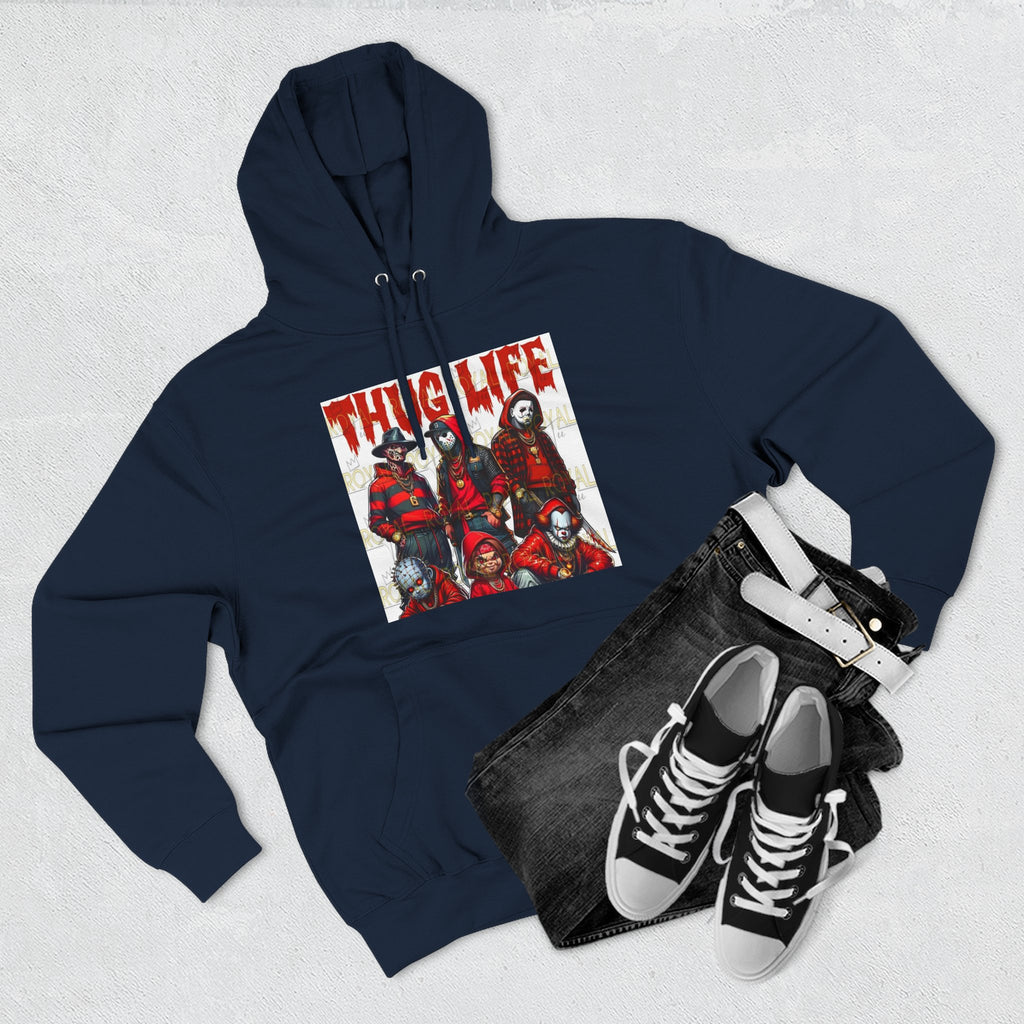 Thug Life Three-Panel Fleece Hoodie, Cozy Sweatshirt for Casual Wear, Gift for Friends, Unisex Hoodie for Everyday Comfort, Hoodie for [...]