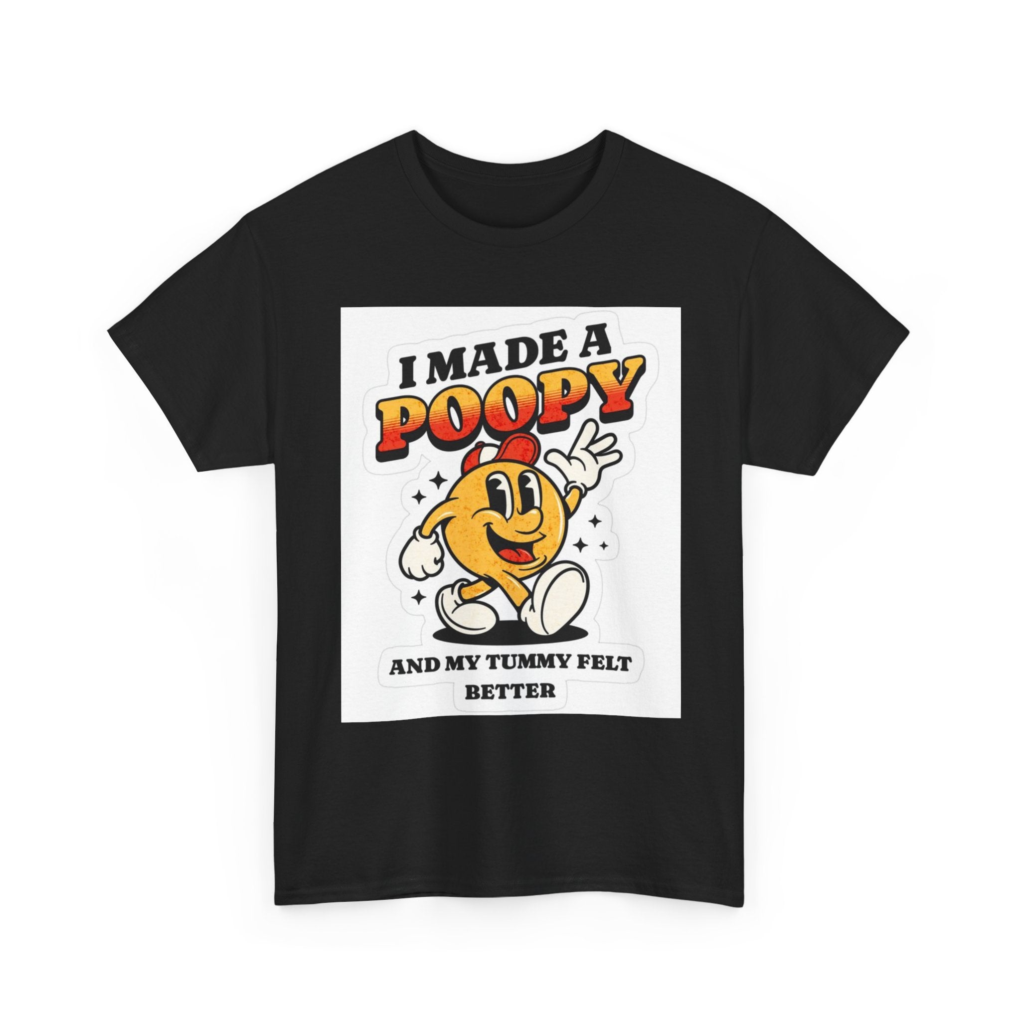 Funny Kids Unisex Cotton Tee - "I Made a Poopy" - Gift for Toddlers, Birthday, Humor, Parenting, Family Fun