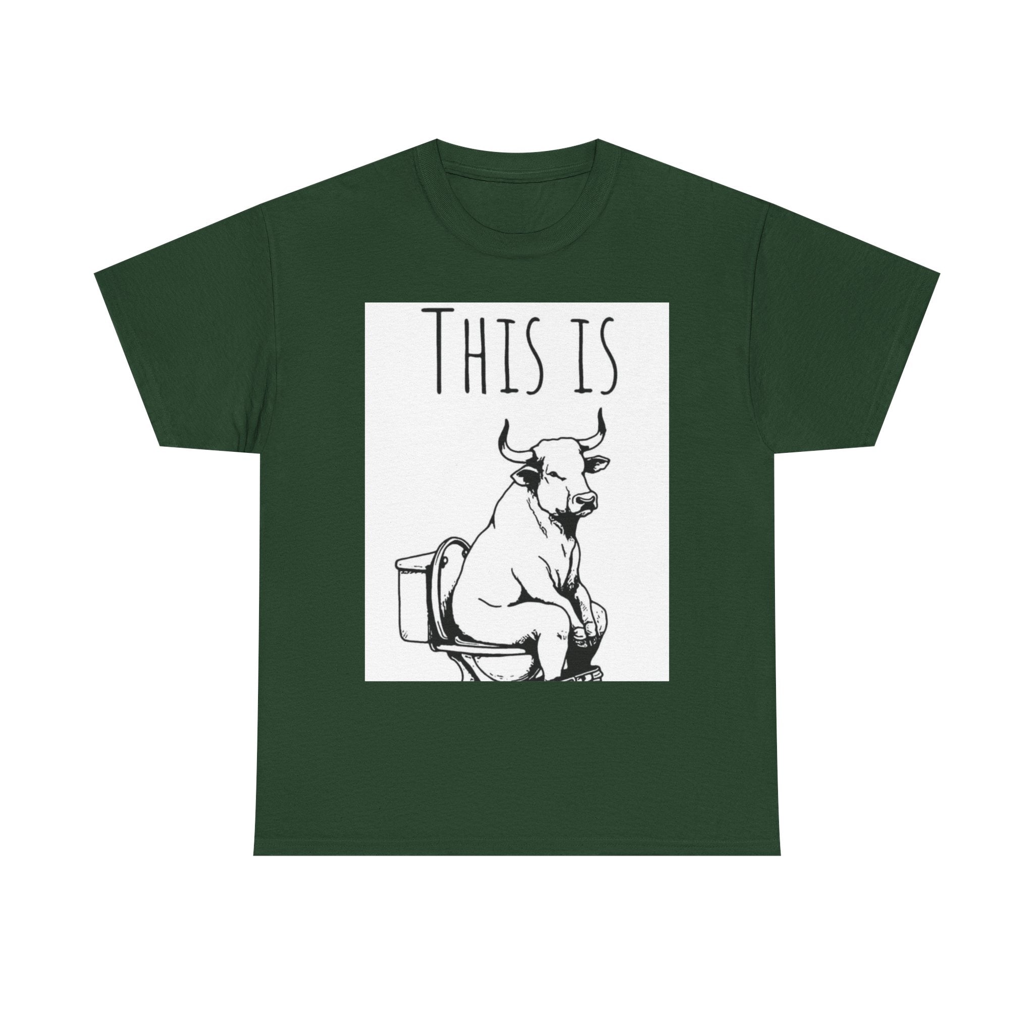 Funny Cow Humor Tee, Unisex Cotton Shirt, Gift for Animal Lovers, Farm Humor Apparel, Casual Tee for All Occasions