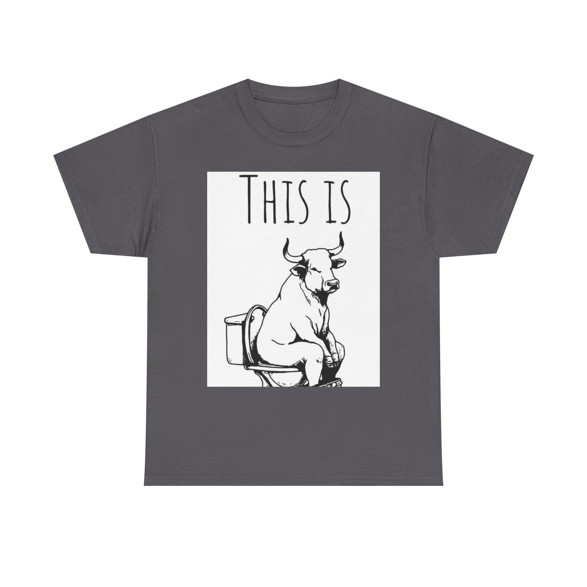 Funny Cow Humor Tee, Unisex Cotton Shirt, Gift for Animal Lovers, Farm Humor Apparel, Casual Tee for All Occasions