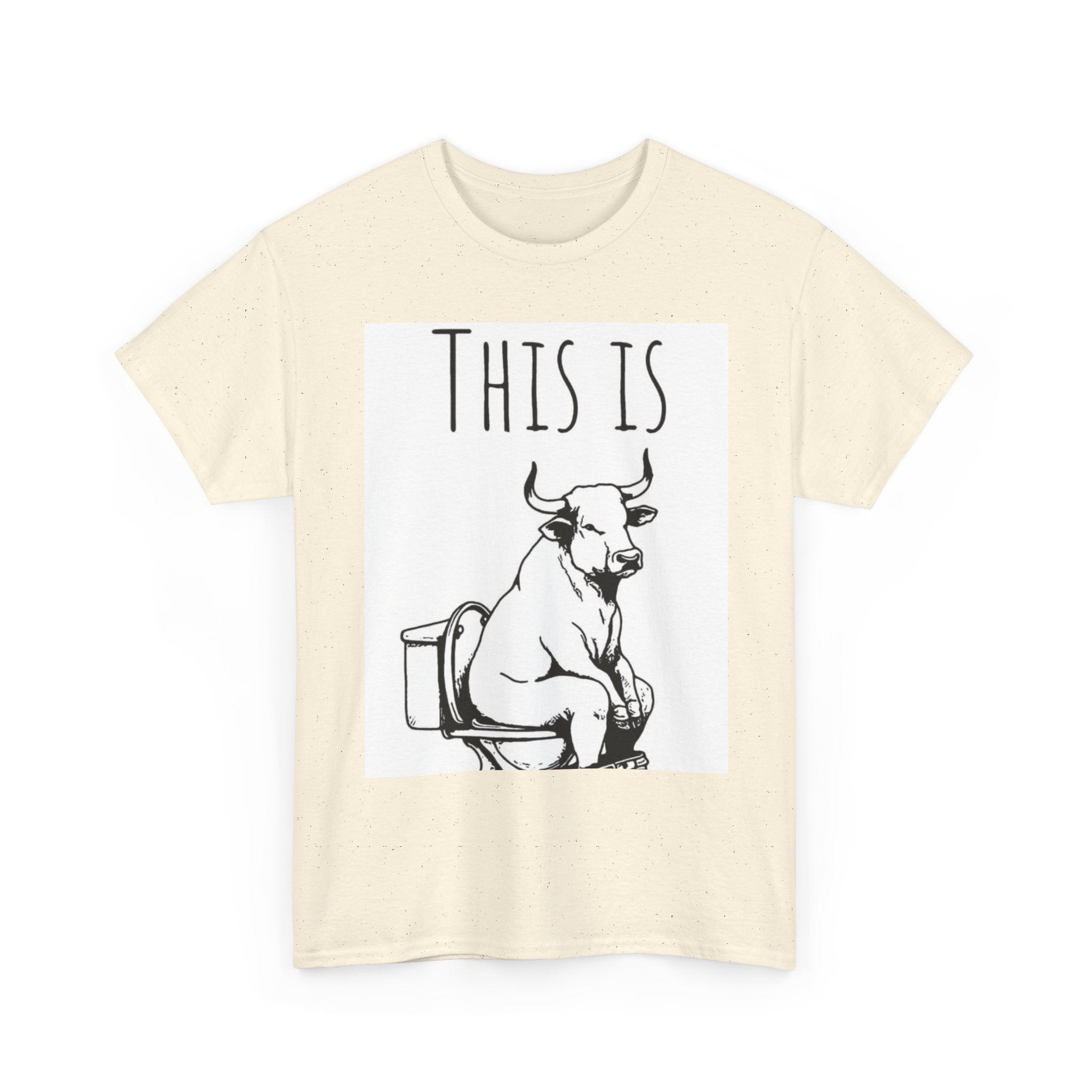 Funny Cow Humor Tee, Unisex Cotton Shirt, Gift for Animal Lovers, Farm Humor Apparel, Casual Tee for All Occasions