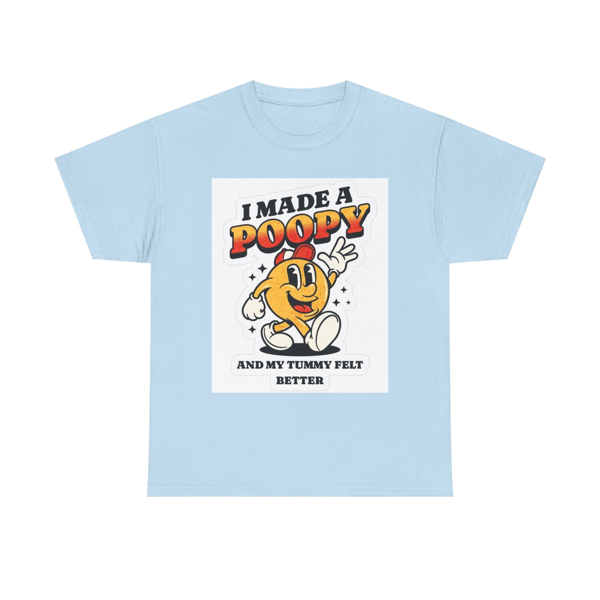 Funny Kids Unisex Cotton Tee - "I Made a Poopy" - Gift for Toddlers, Birthday, Humor, Parenting, Family Fun