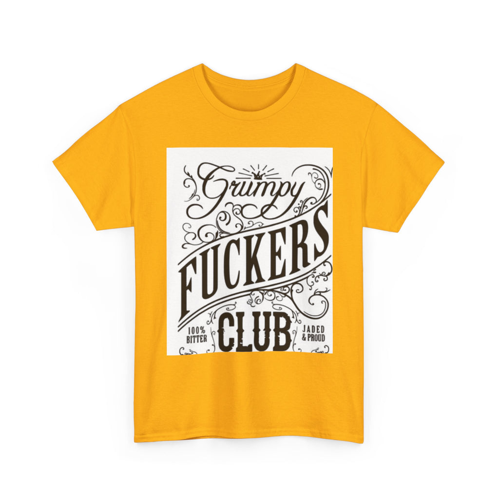 Grumpy F***ers Club Tee, Funny Unisex Shirt, Casual Humor Tee, Gifts for Grumpy Friends, Birthday or Holiday Apparel