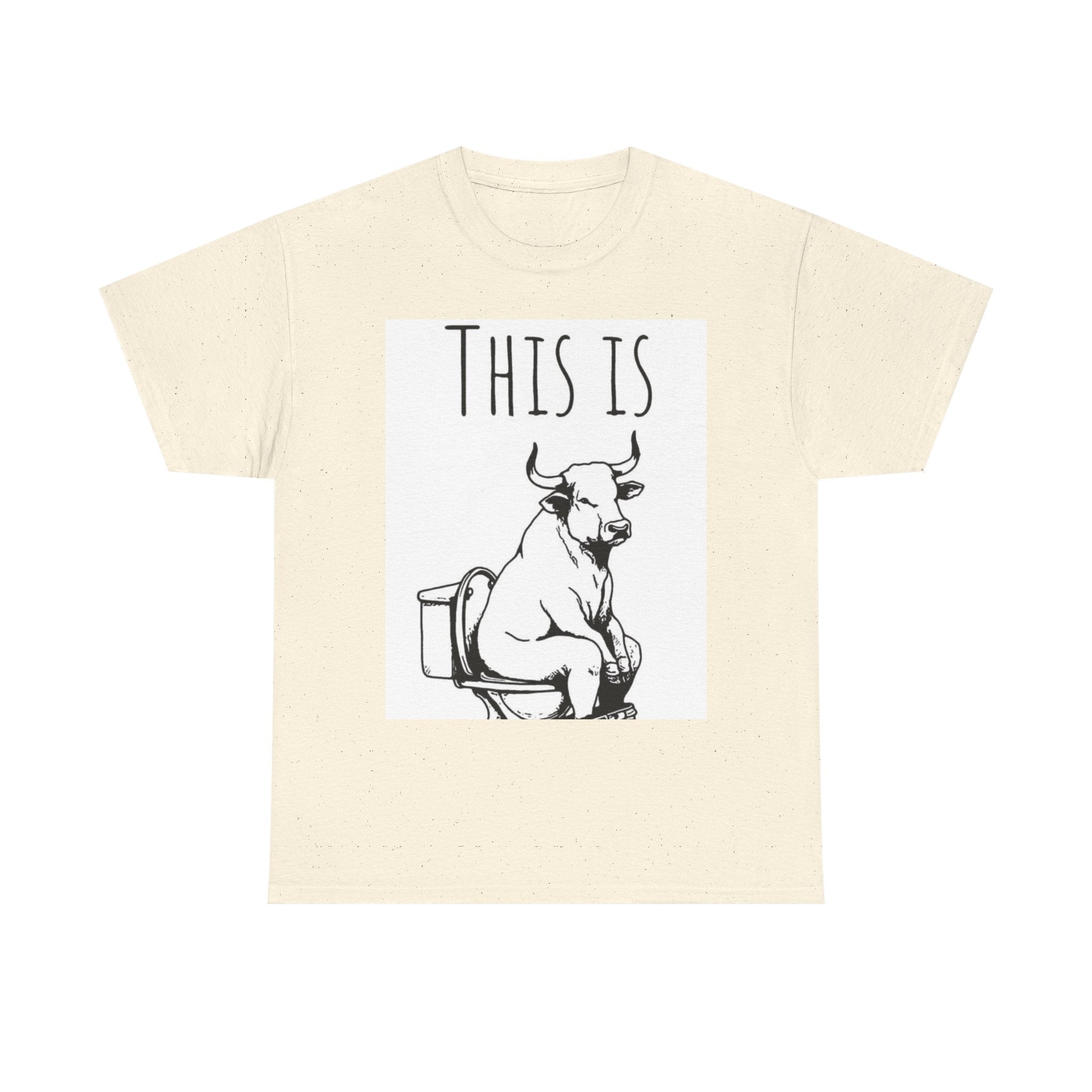 Funny Cow Humor Tee, Unisex Cotton Shirt, Gift for Animal Lovers, Farm Humor Apparel, Casual Tee for All Occasions