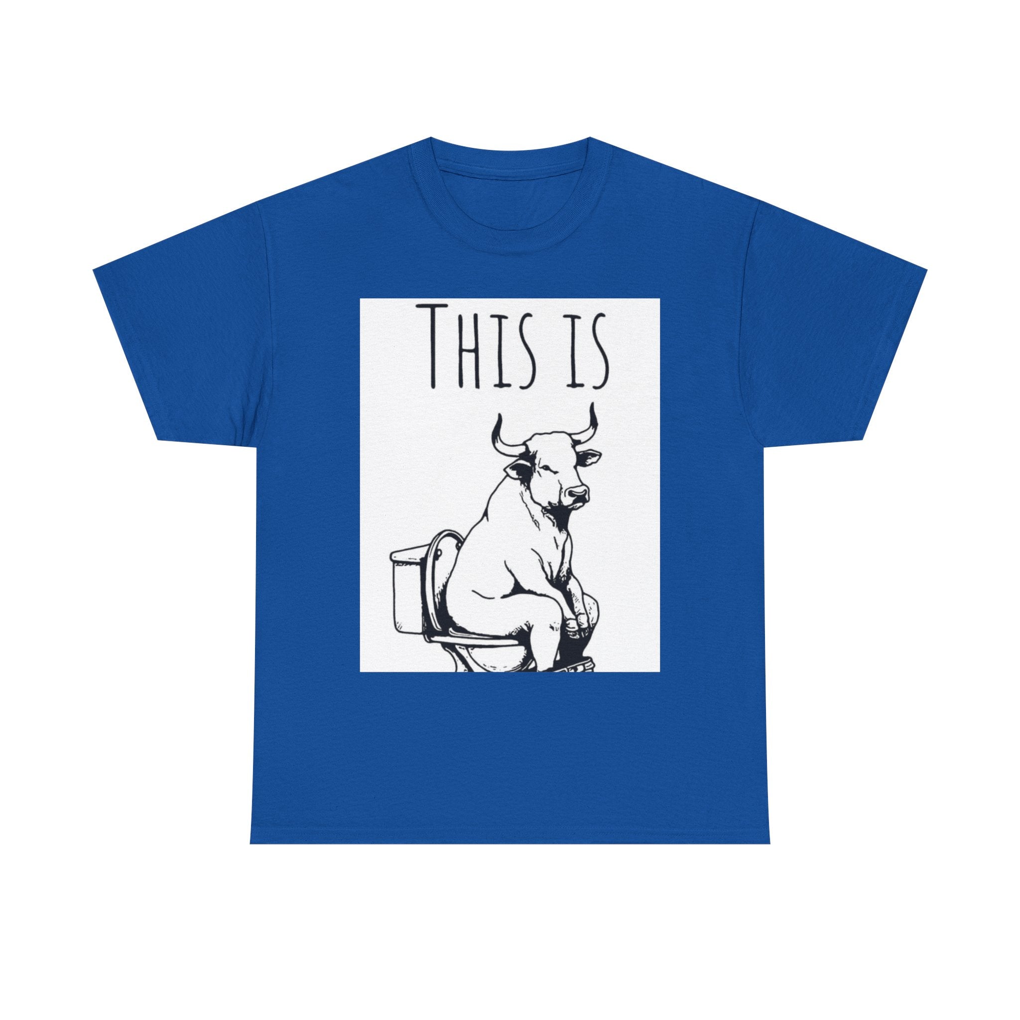 Funny Cow Humor Tee, Unisex Cotton Shirt, Gift for Animal Lovers, Farm Humor Apparel, Casual Tee for All Occasions