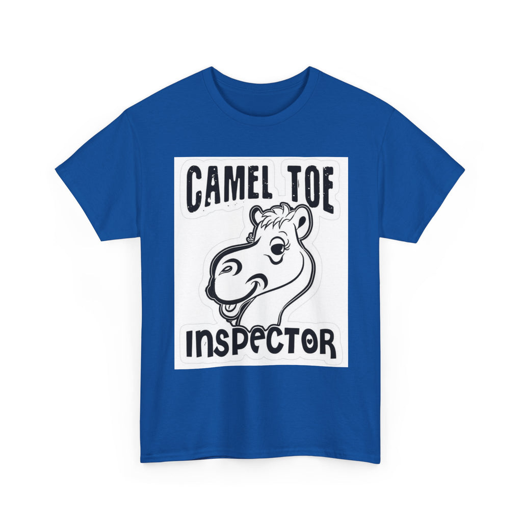 Funny Camel Toe Inspector Tee, Humorous T-Shirt for Parties, Gifts for Friends, Casual Wear, Novelty Gift Idea