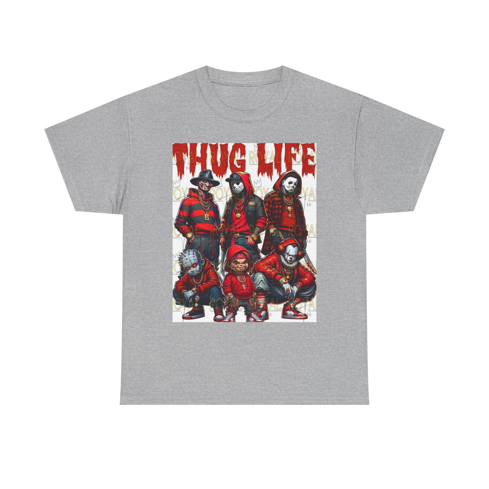 Thug Life Unisex Heavy Cotton Tee, Graphic Tee, Streetwear Style, Casual Wear, Gift for Friends, Trendy Apparel