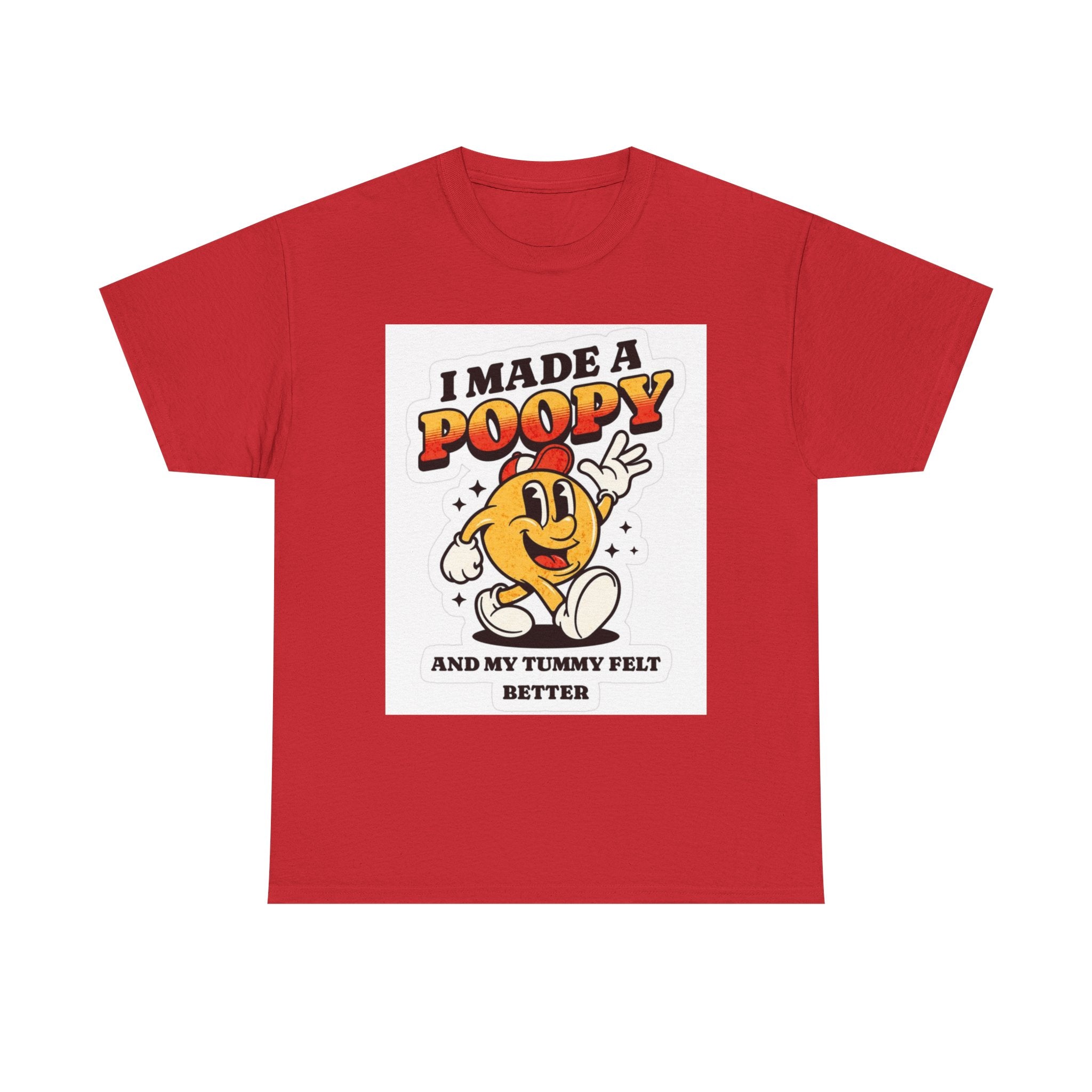 Funny Kids Unisex Cotton Tee - "I Made a Poopy" - Gift for Toddlers, Birthday, Humor, Parenting, Family Fun