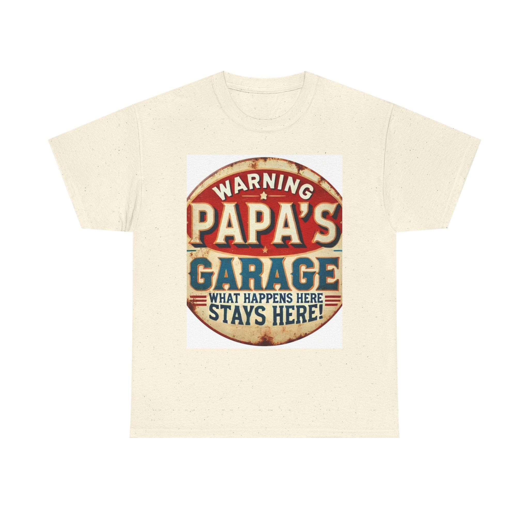 Humorous Papa's Garage Tee, Gift for Dad, Father's Day T-Shirt, Vintage Style Unisex Shirt, Garage Decor T-Shirt, Casual Wear