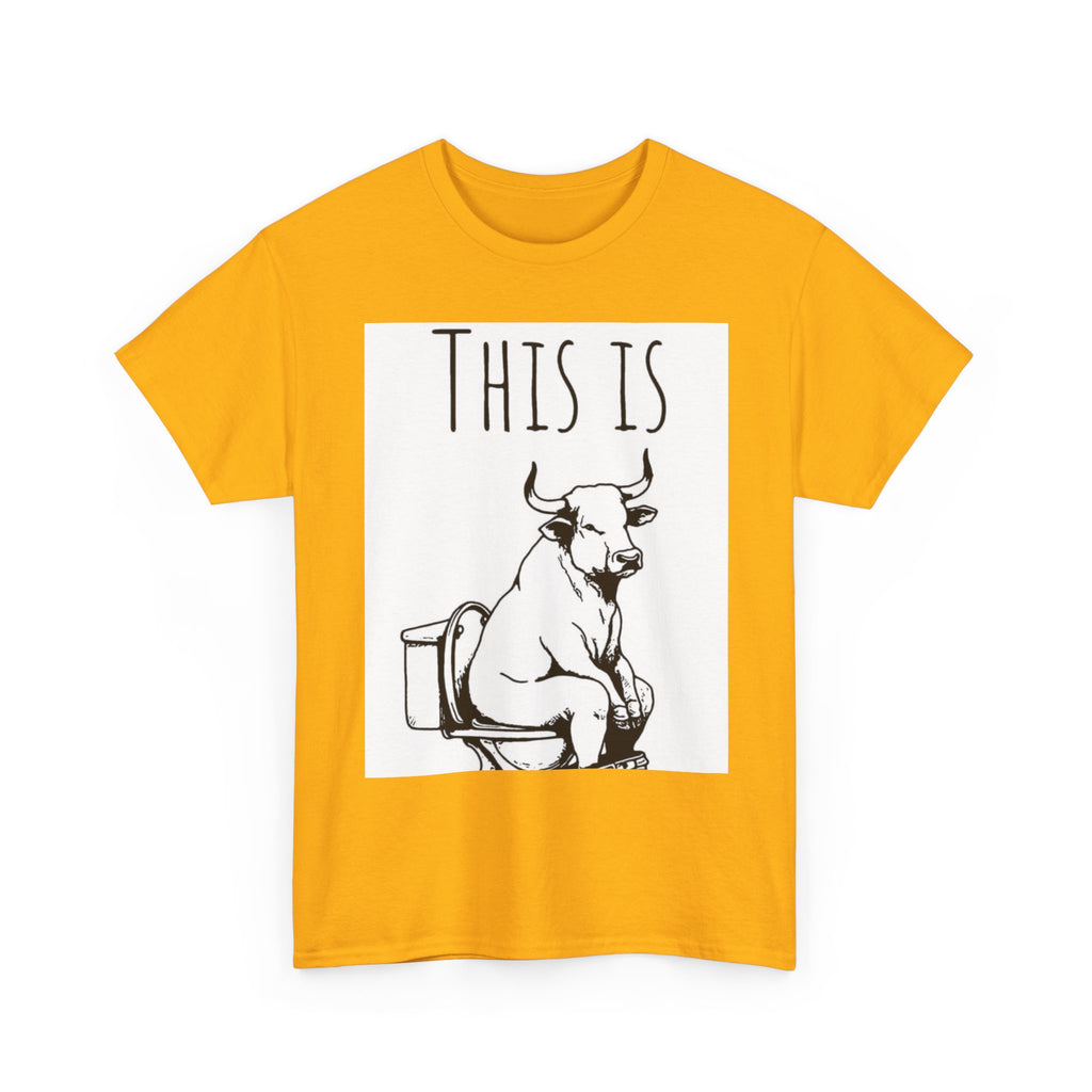 Funny Cow Humor Tee, Unisex Cotton Shirt, Gift for Animal Lovers, Farm Humor Apparel, Casual Tee for All Occasions