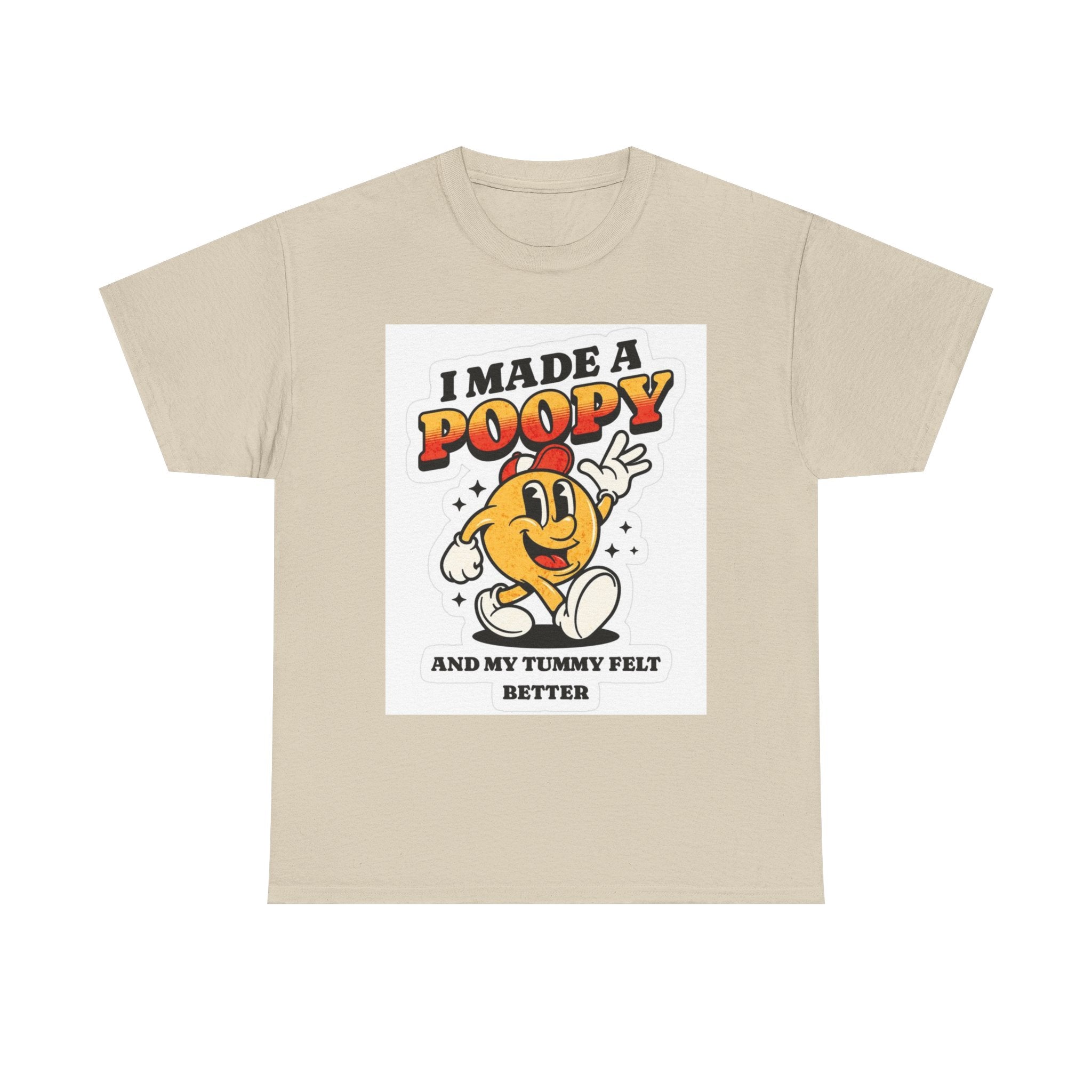 Funny Kids Unisex Cotton Tee - "I Made a Poopy" - Gift for Toddlers, Birthday, Humor, Parenting, Family Fun