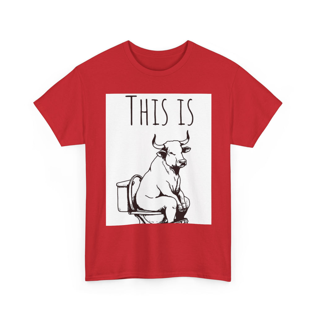 Funny Cow Humor Tee, Unisex Cotton Shirt, Gift for Animal Lovers, Farm Humor Apparel, Casual Tee for All Occasions