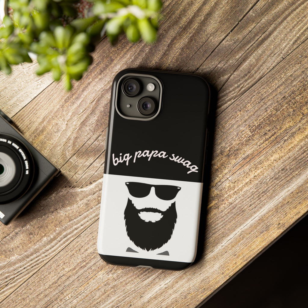 Stylish Phone Case for Dads, Big Papa Swag Design, Gift for Father's Day, Birthday Present, Cool Accessory, Trendy Mobile Cover
