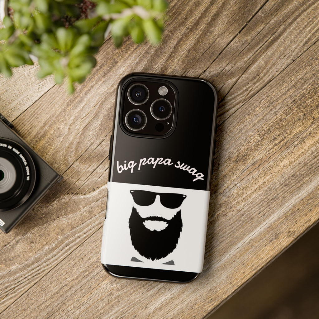 Stylish Phone Case for Dads, Big Papa Swag Design, Gift for Father's Day, Birthday Present, Cool Accessory, Trendy Mobile Cover