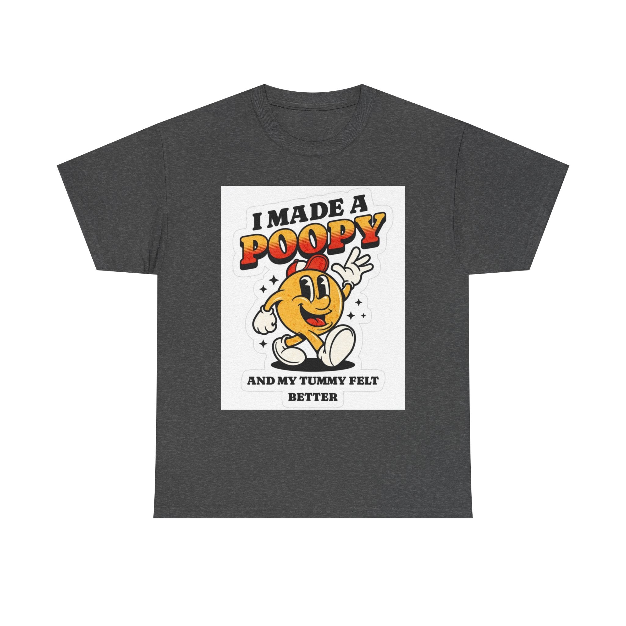 Funny Kids Unisex Cotton Tee - "I Made a Poopy" - Gift for Toddlers, Birthday, Humor, Parenting, Family Fun