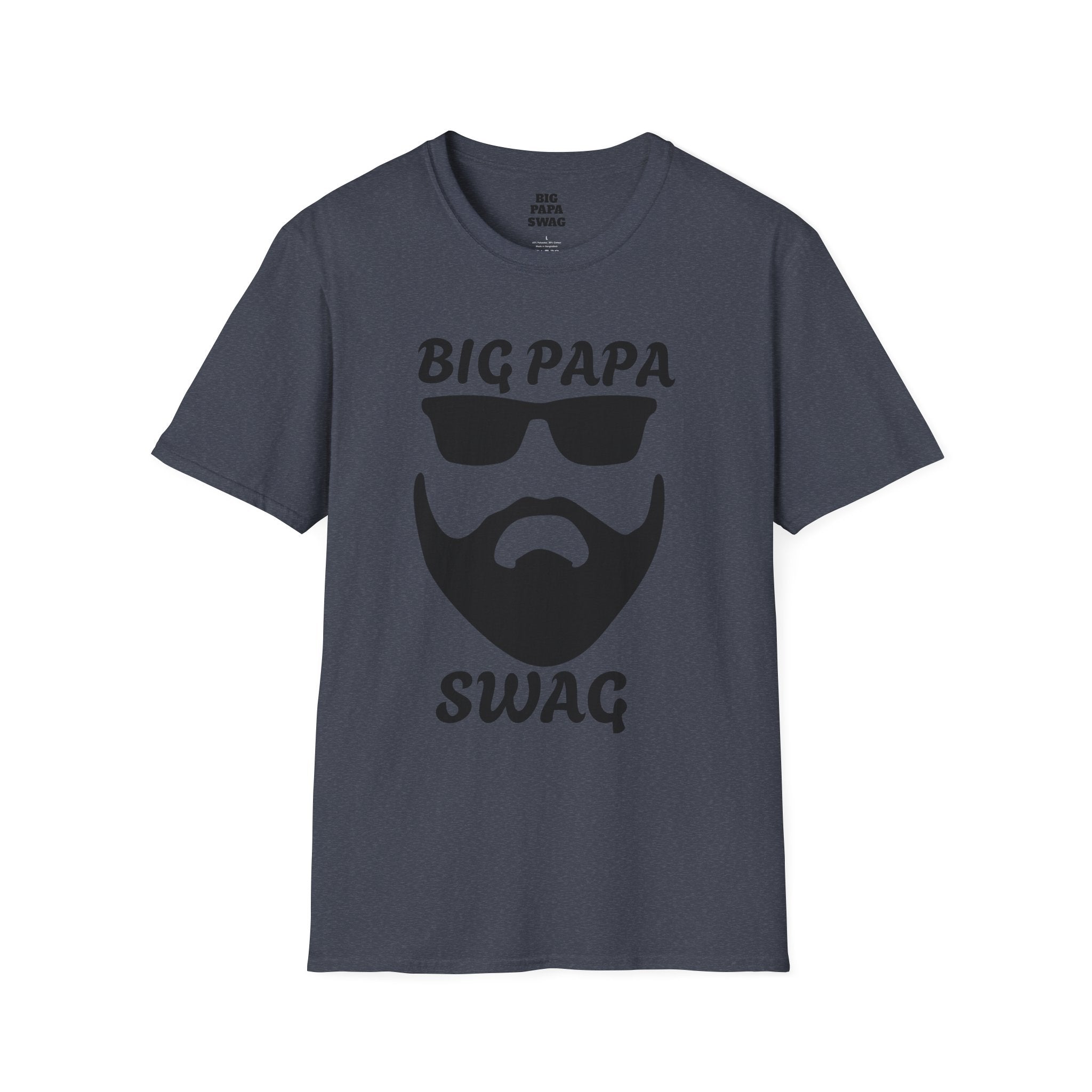 T-Shirt BIG PAPA SWAG - Unisex Softstyle Tee for Fathers Day and Family Celebrations