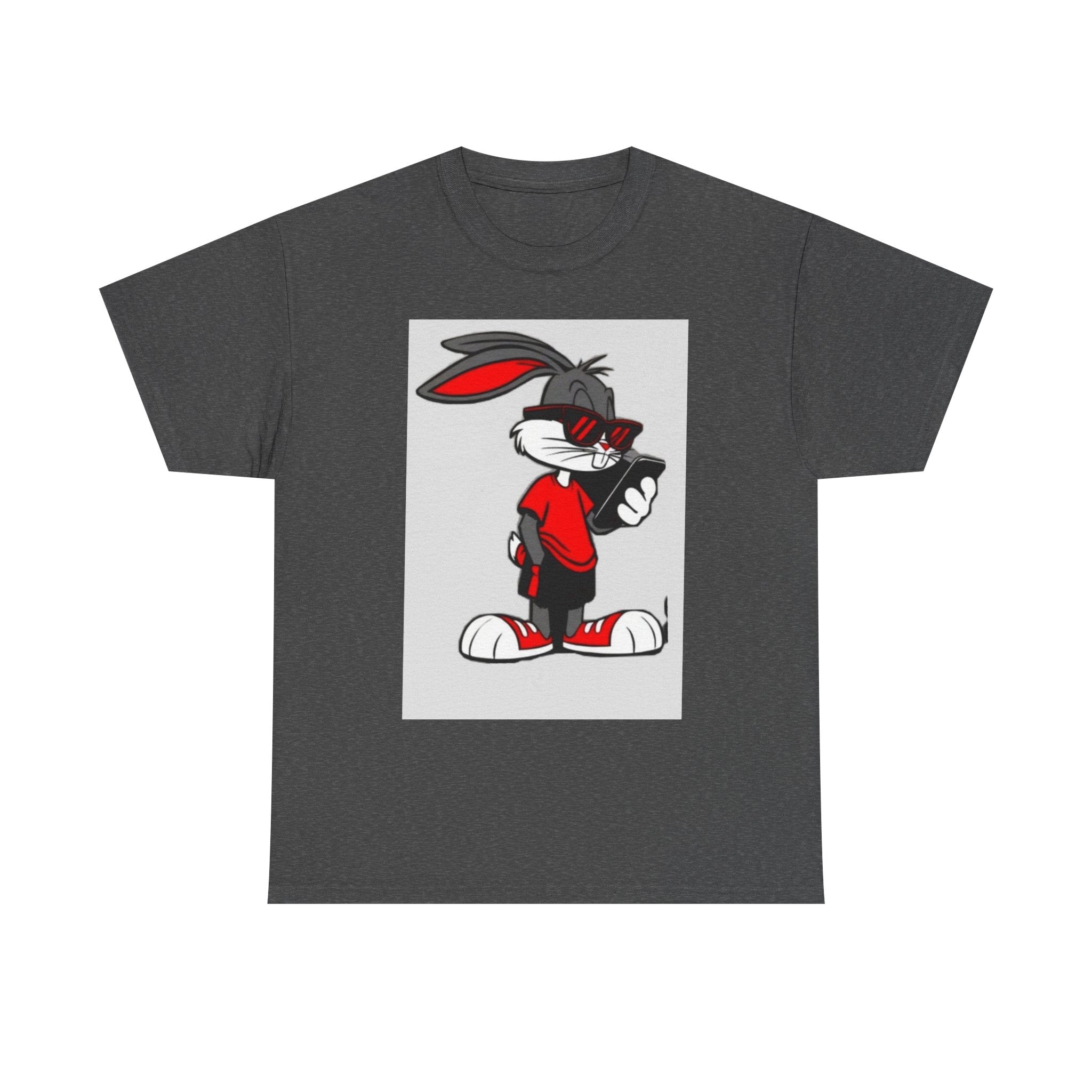 Trendy Rabbit Graphic Tee - Unisex Heavy Cotton
