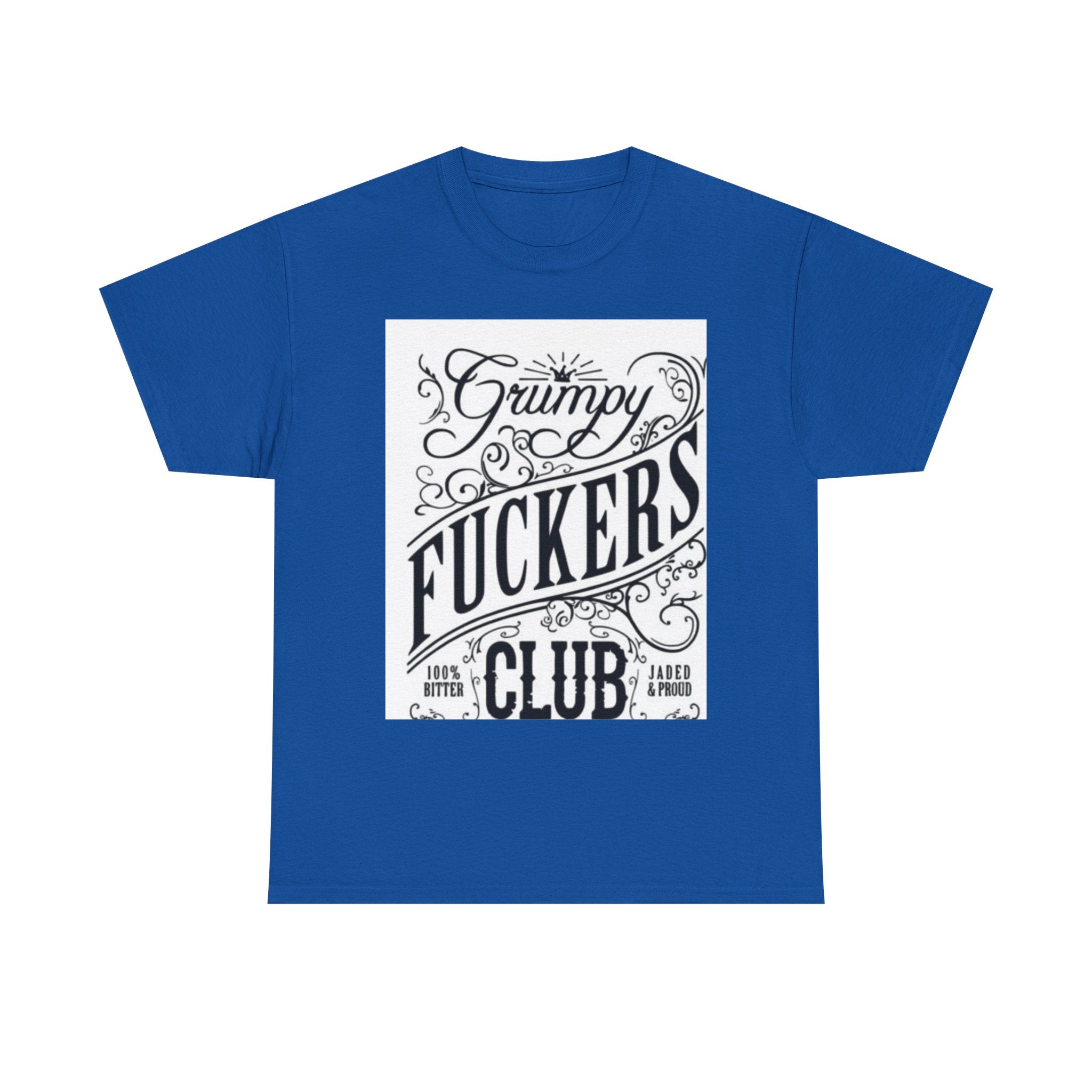 Grumpy F***ers Club Tee, Funny Unisex Shirt, Casual Humor Tee, Gifts for Grumpy Friends, Birthday or Holiday Apparel