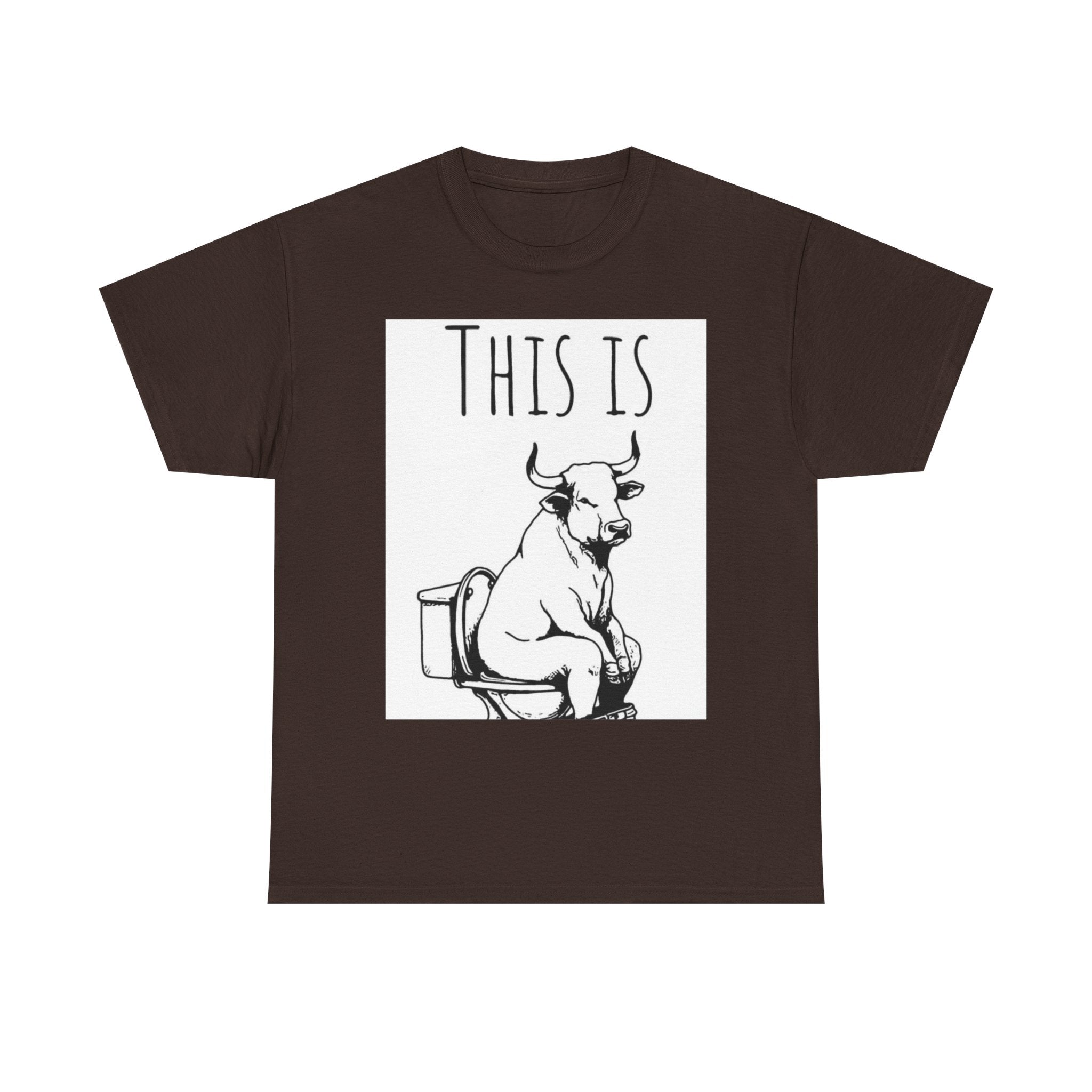 Funny Cow Humor Tee, Unisex Cotton Shirt, Gift for Animal Lovers, Farm Humor Apparel, Casual Tee for All Occasions