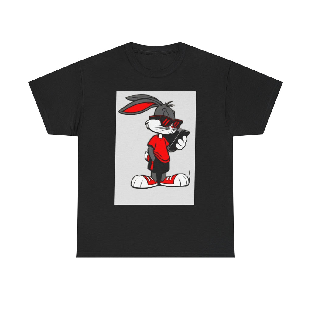 Trendy Rabbit Graphic Tee - Unisex Heavy Cotton
