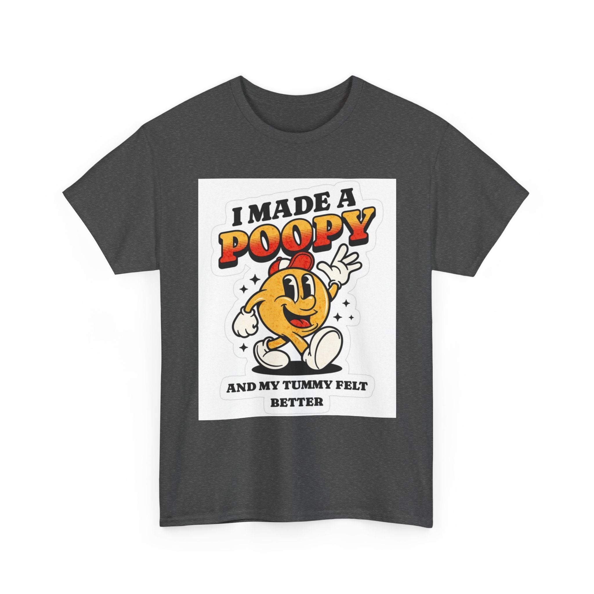 Funny Kids Unisex Cotton Tee - "I Made a Poopy" - Gift for Toddlers, Birthday, Humor, Parenting, Family Fun