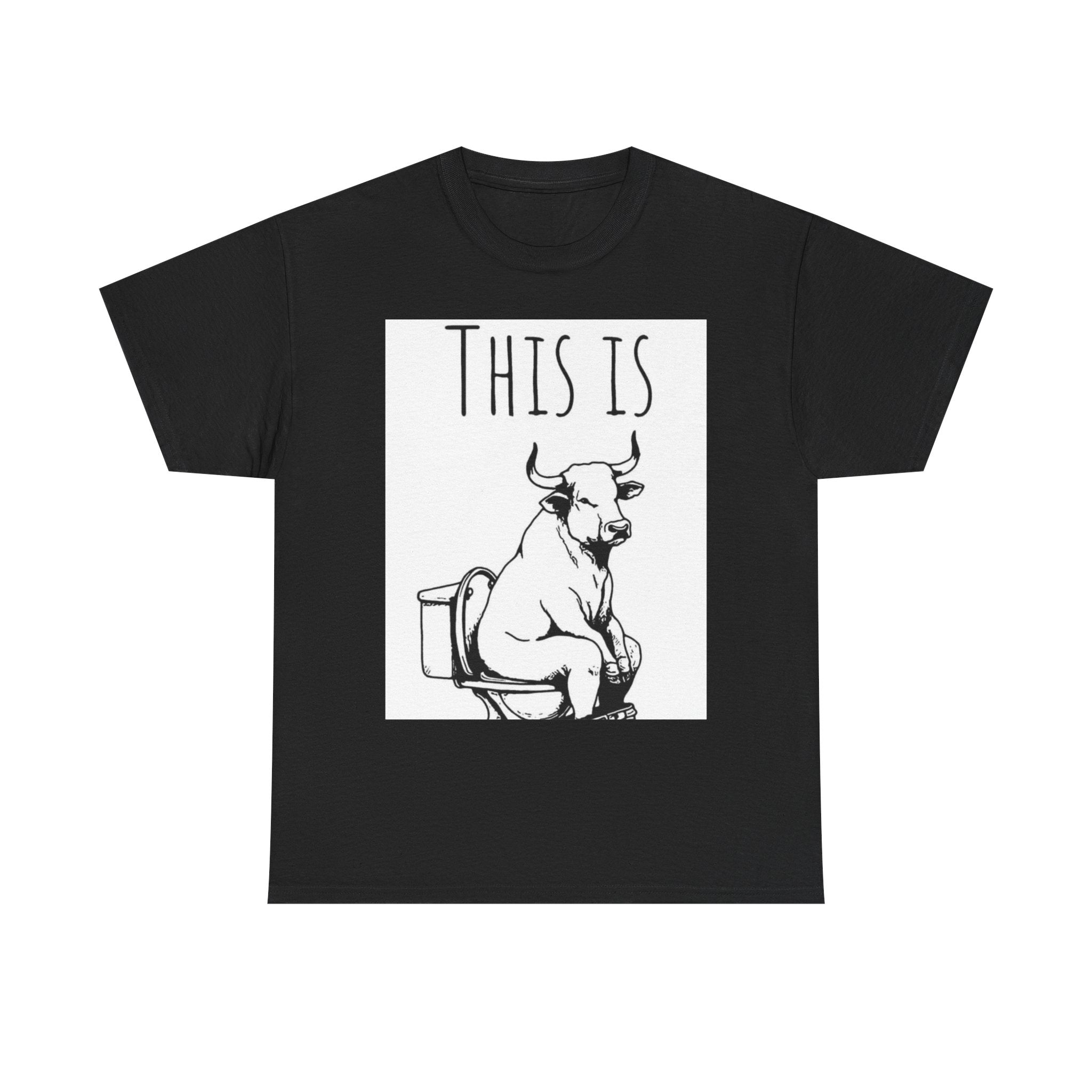 Funny Cow Humor Tee, Unisex Cotton Shirt, Gift for Animal Lovers, Farm Humor Apparel, Casual Tee for All Occasions