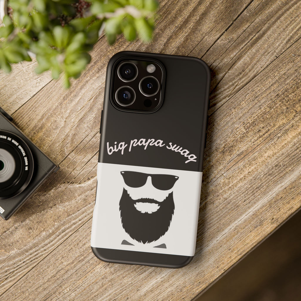 Stylish Phone Case for Dads, Big Papa Swag Design, Gift for Father's Day, Birthday Present, Cool Accessory, Trendy Mobile Cover