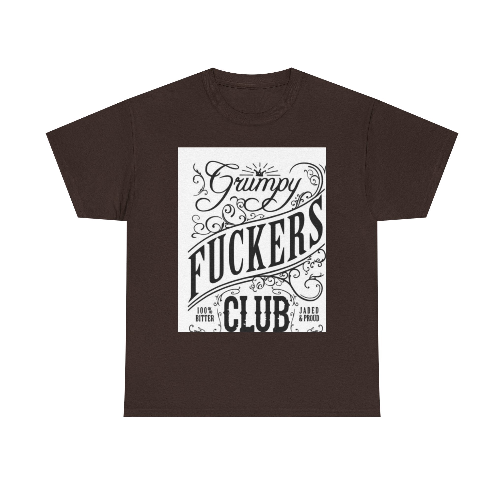 Grumpy F***ers Club Tee, Funny Unisex Shirt, Casual Humor Tee, Gifts for Grumpy Friends, Birthday or Holiday Apparel