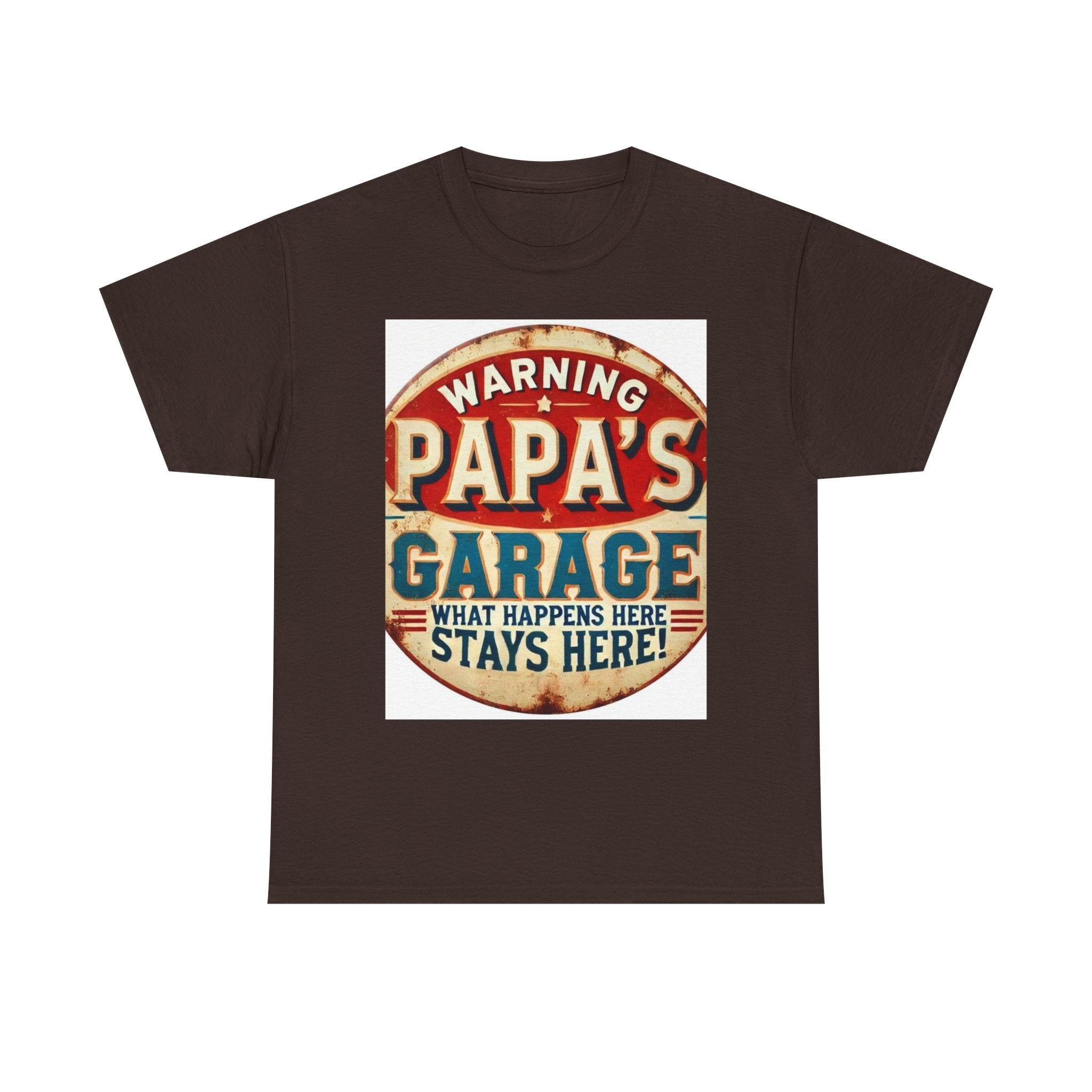 Humorous Papa's Garage Tee, Gift for Dad, Father's Day T-Shirt, Vintage Style Unisex Shirt, Garage Decor T-Shirt, Casual Wear