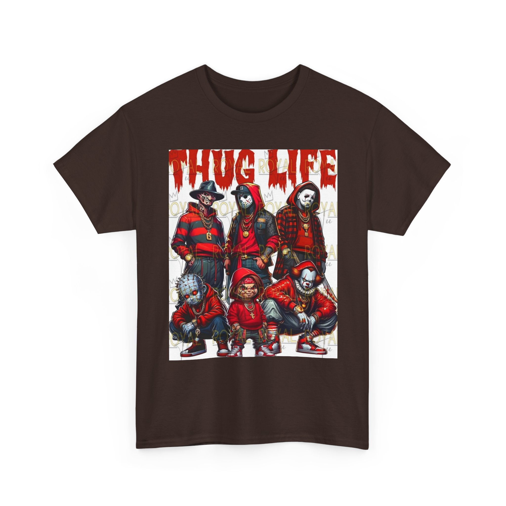 Thug Life Unisex Heavy Cotton Tee, Graphic Tee, Streetwear Style, Casual Wear, Gift for Friends, Trendy Apparel