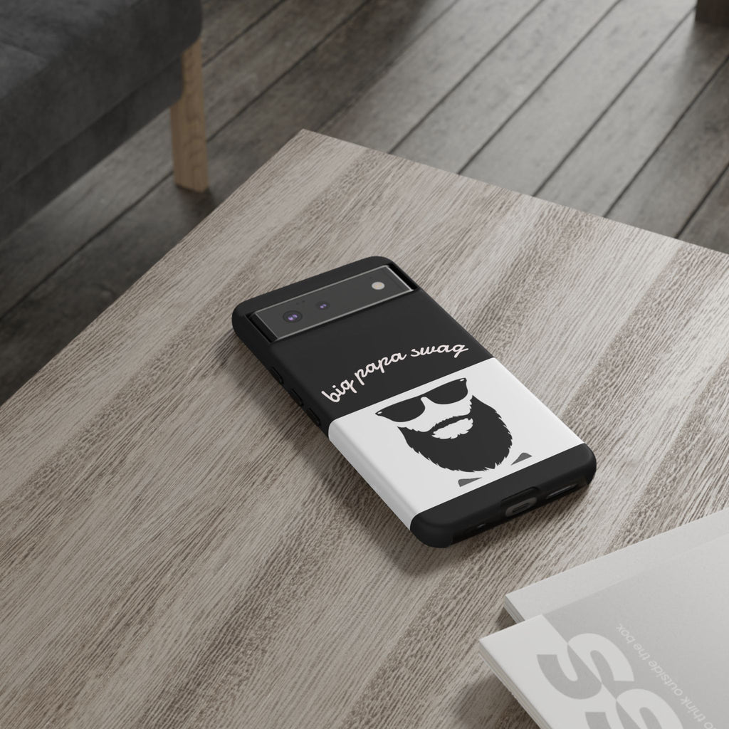 Stylish Phone Case for Dads, Big Papa Swag Design, Gift for Father's Day, Birthday Present, Cool Accessory, Trendy Mobile Cover