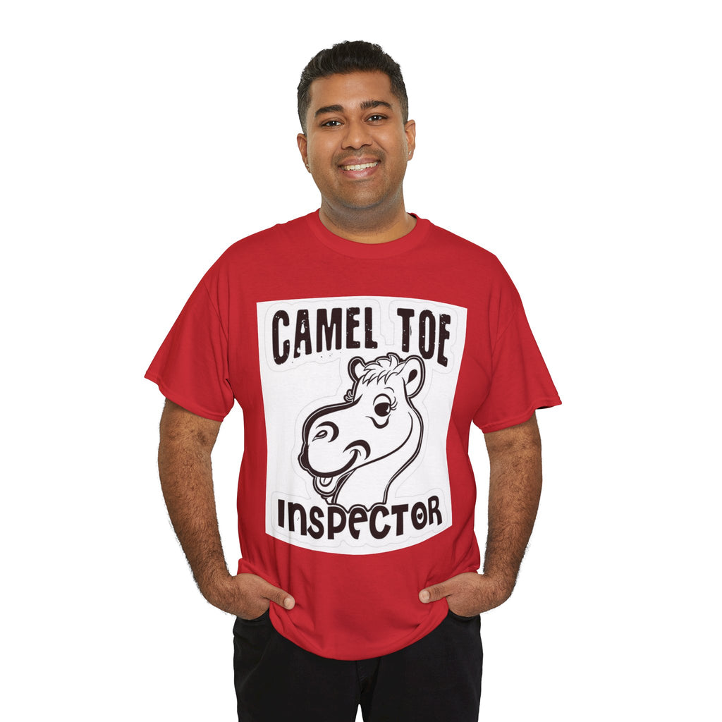 Funny Camel Toe Inspector Tee, Humorous T-Shirt for Parties, Gifts for Friends, Casual Wear, Novelty Gift Idea