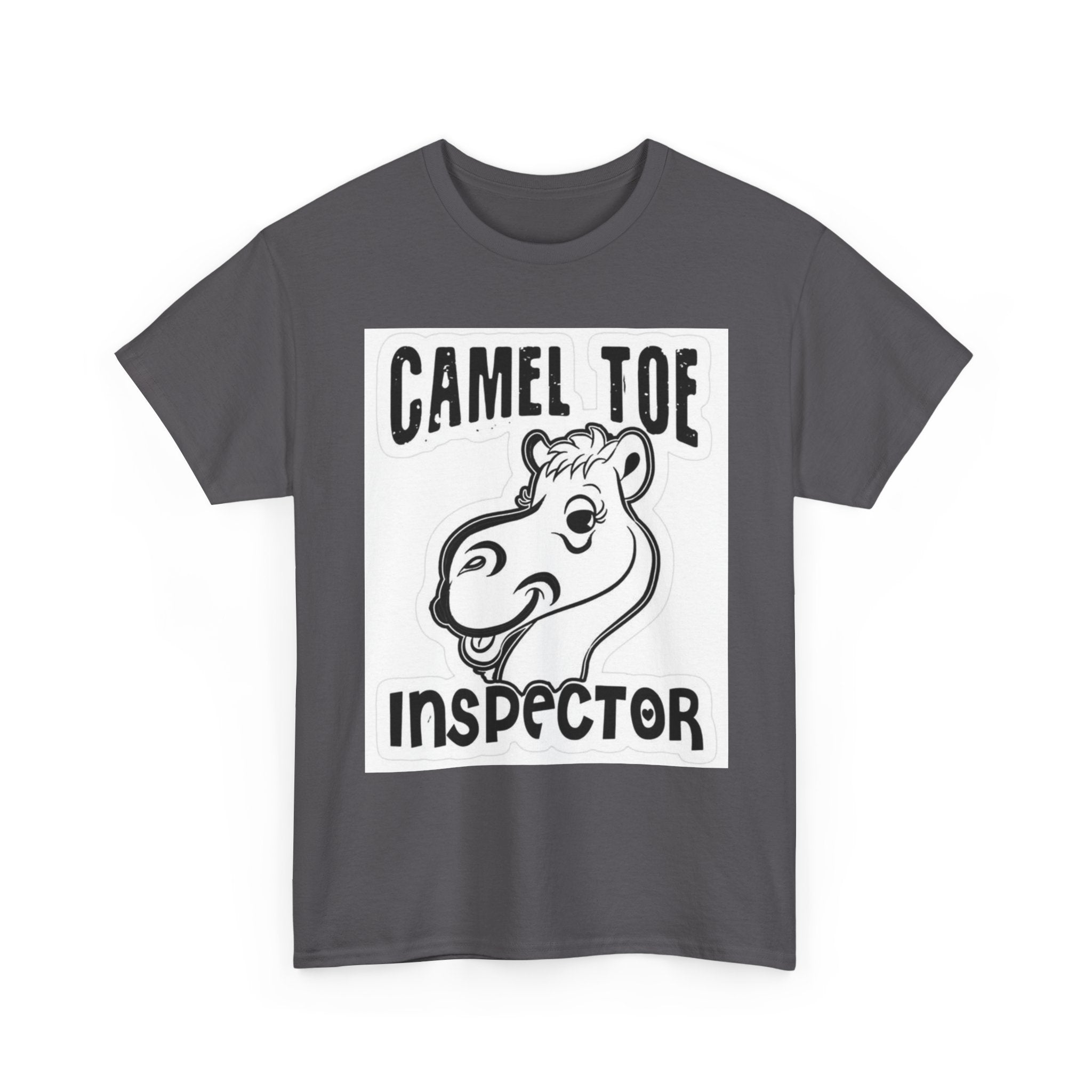 Funny Camel Toe Inspector Tee, Humorous T-Shirt for Parties, Gifts for Friends, Casual Wear, Novelty Gift Idea
