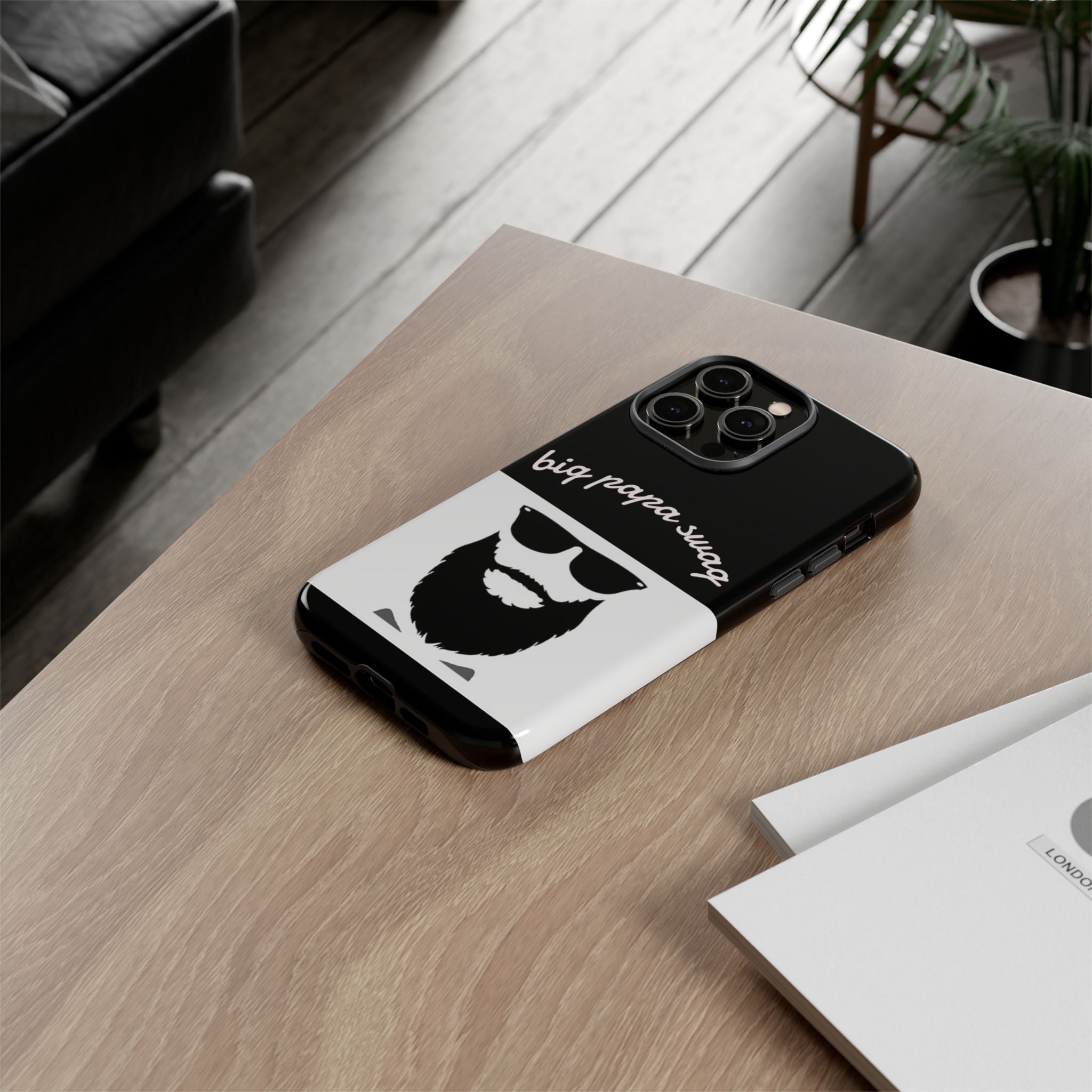 Stylish Phone Case for Dads, Big Papa Swag Design, Gift for Father's Day, Birthday Present, Cool Accessory, Trendy Mobile Cover