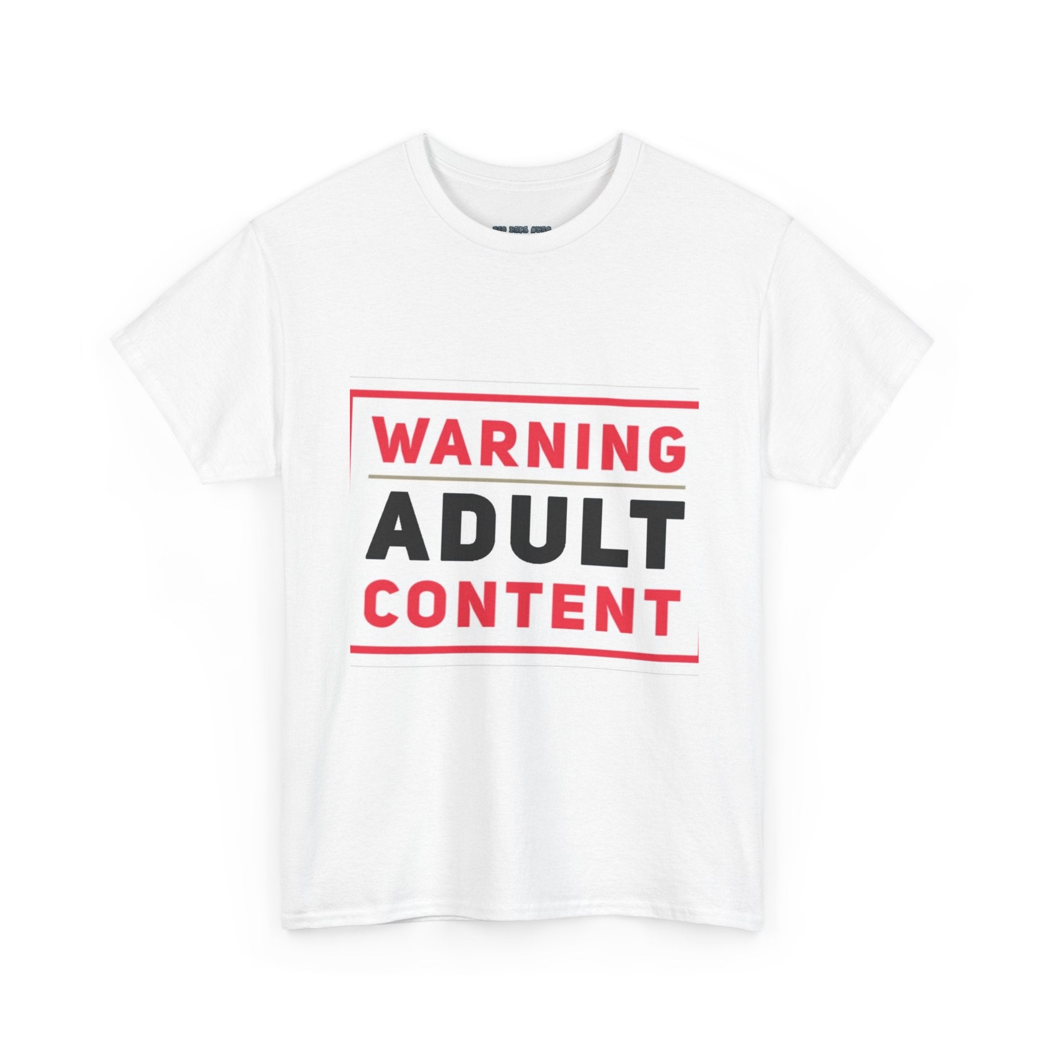 Warning Adult Content Unisex Heavy Cotton Tee | Funny Graphic T-Shirt, Casual Wear, Gift for Adults, Party Shirt, Humor Apparel